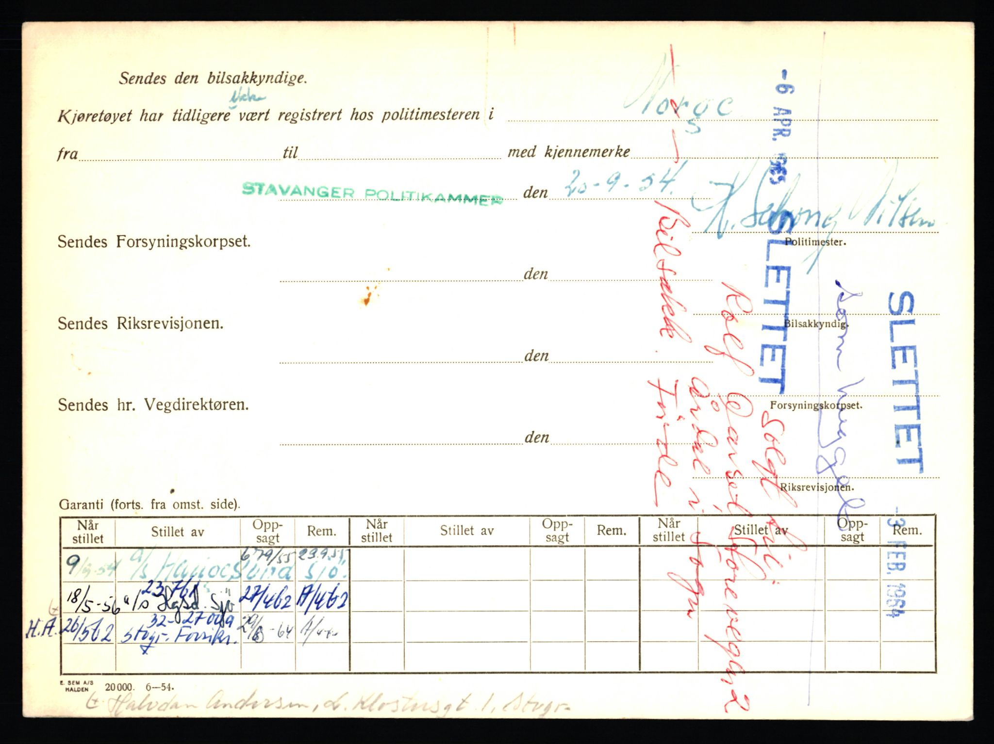 Stavanger trafikkstasjon, AV/SAST-A-101942/0/F/L0006: L-1700 - L-2149, 1930-1971, p. 40