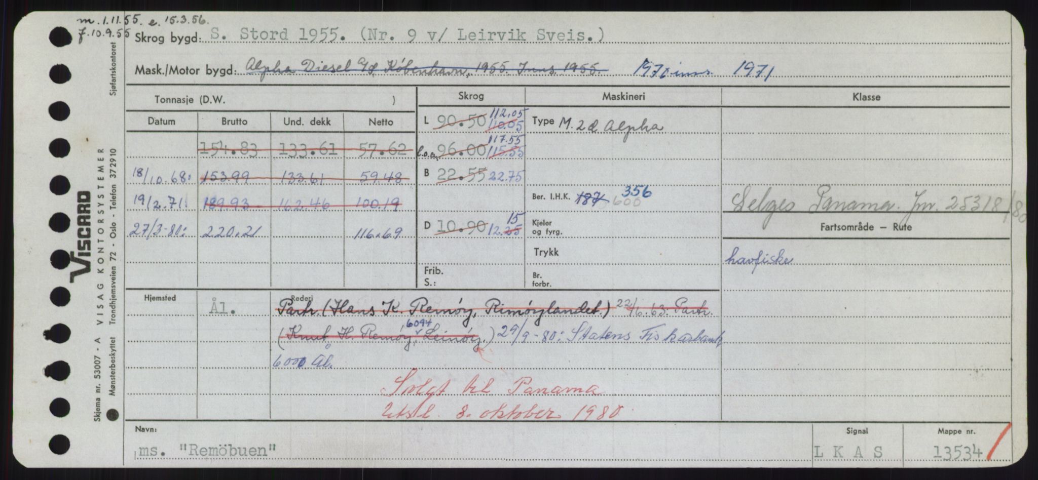 Sjøfartsdirektoratet med forløpere, Skipsmålingen, AV/RA-S-1627/H/Hd/L0030: Fartøy, Q-Riv, p. 407