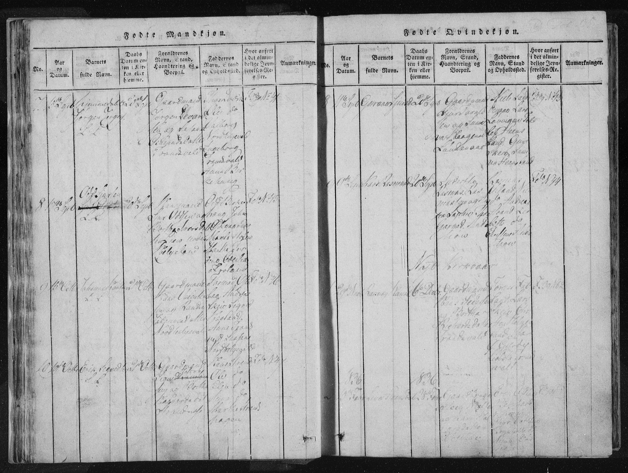 Vikedal sokneprestkontor, SAST/A-101840/01/IV: Parish register (official) no. A 4, 1816-1850, p. 35