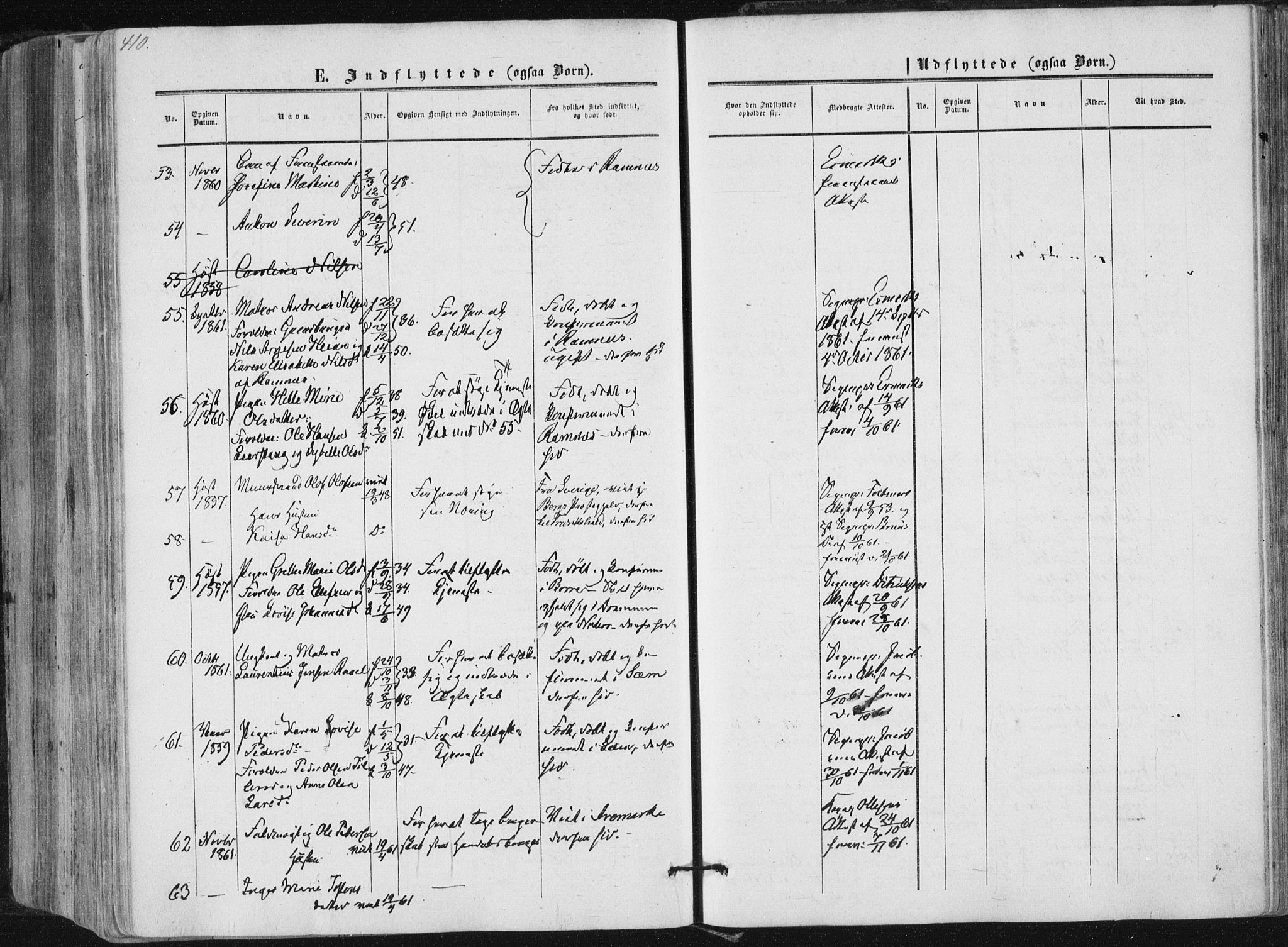 Tønsberg kirkebøker, AV/SAKO-A-330/F/Fa/L0008: Parish register (official) no. I 8, 1855-1864, p. 410