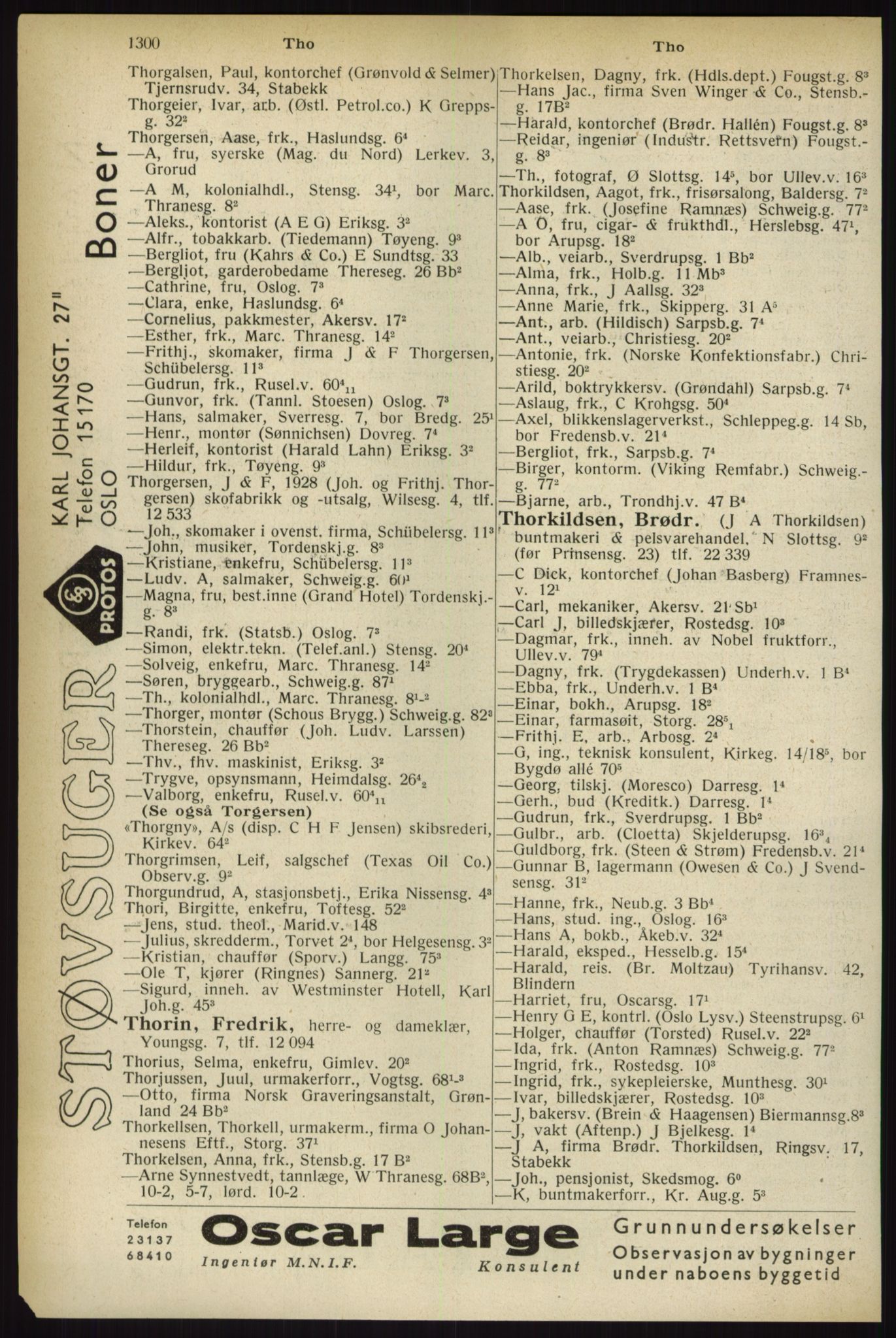 Kristiania/Oslo adressebok, PUBL/-, 1933, p. 1300