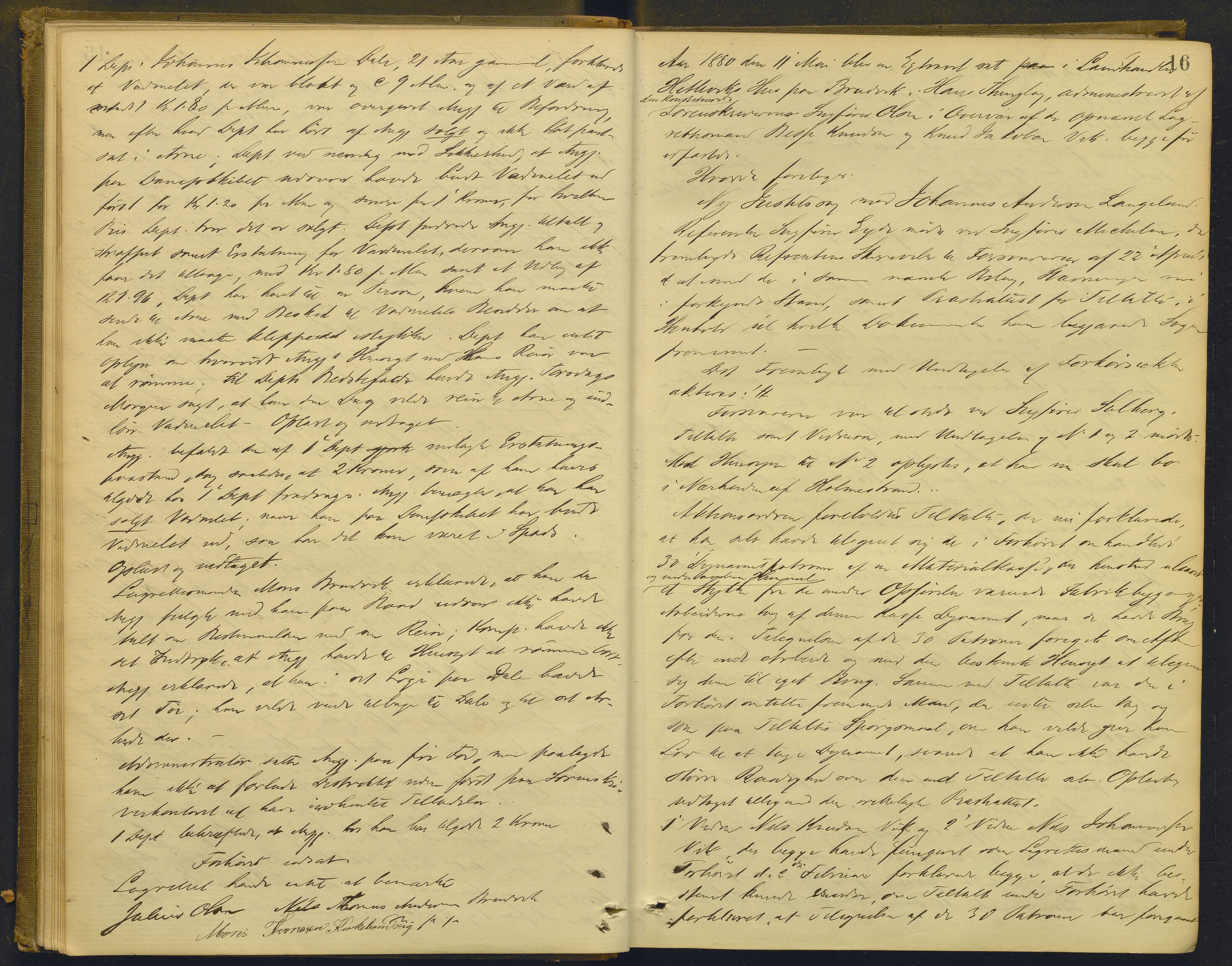 Nordhordland sorenskrivar, AV/SAB-A-2901/1/F/Fd/Fdd/L0004: Ekstrarettsprotokollar, forhøyr, 1880-1884, p. 15b-16a