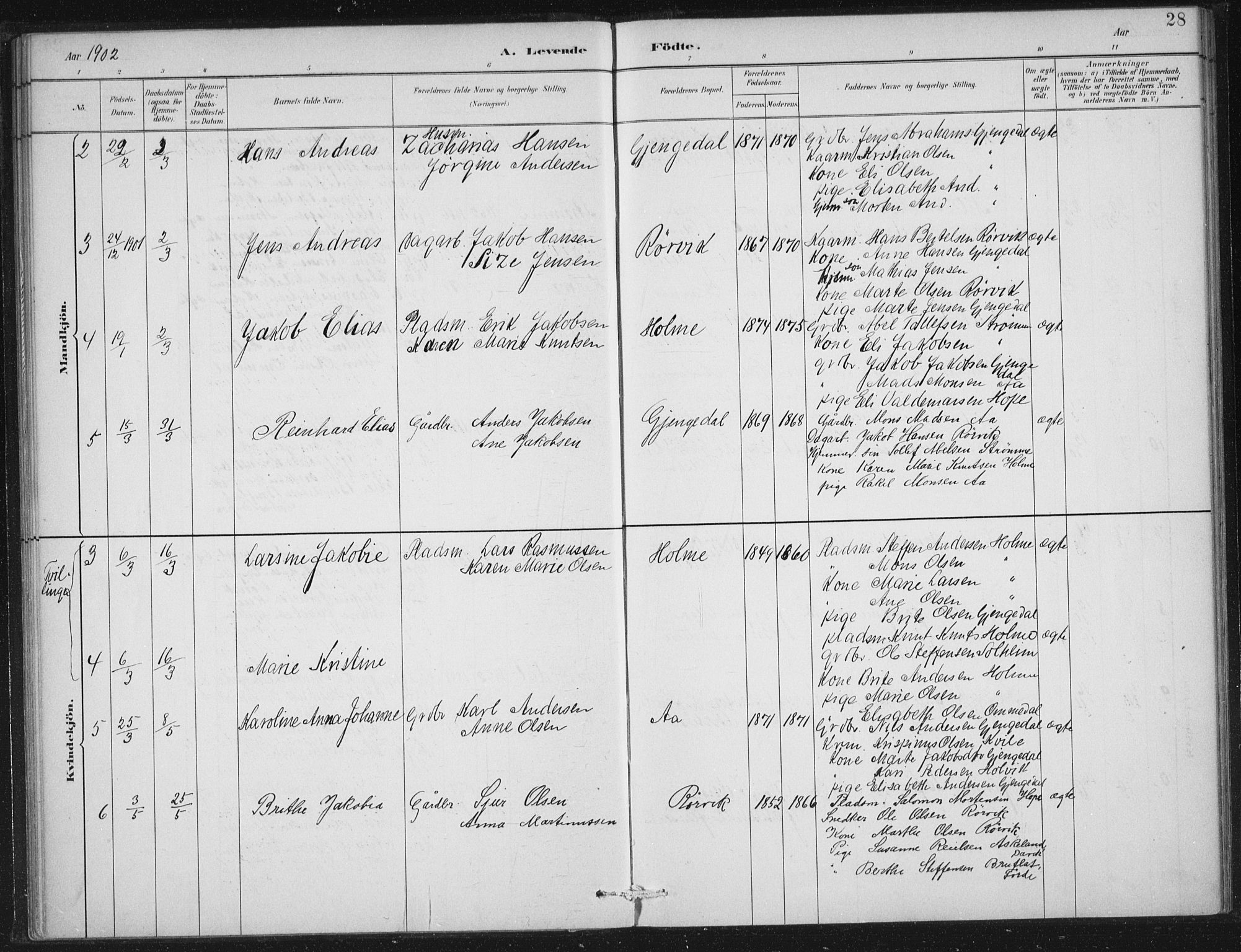 Gloppen sokneprestembete, SAB/A-80101/H/Haa/Haae/L0001: Parish register (official) no. E  1, 1885-1904, p. 28