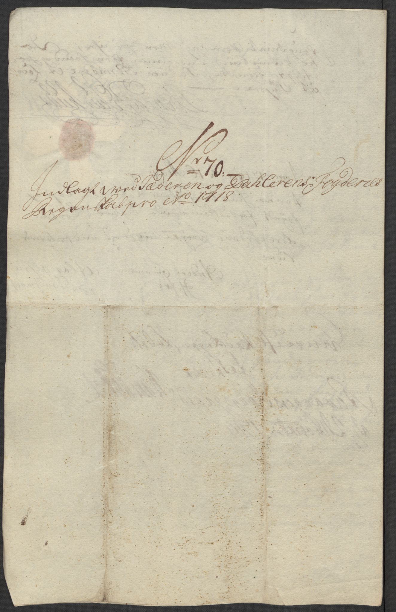 Rentekammeret inntil 1814, Reviderte regnskaper, Fogderegnskap, AV/RA-EA-4092/R46/L2743: Fogderegnskap Jæren og Dalane, 1718, p. 295