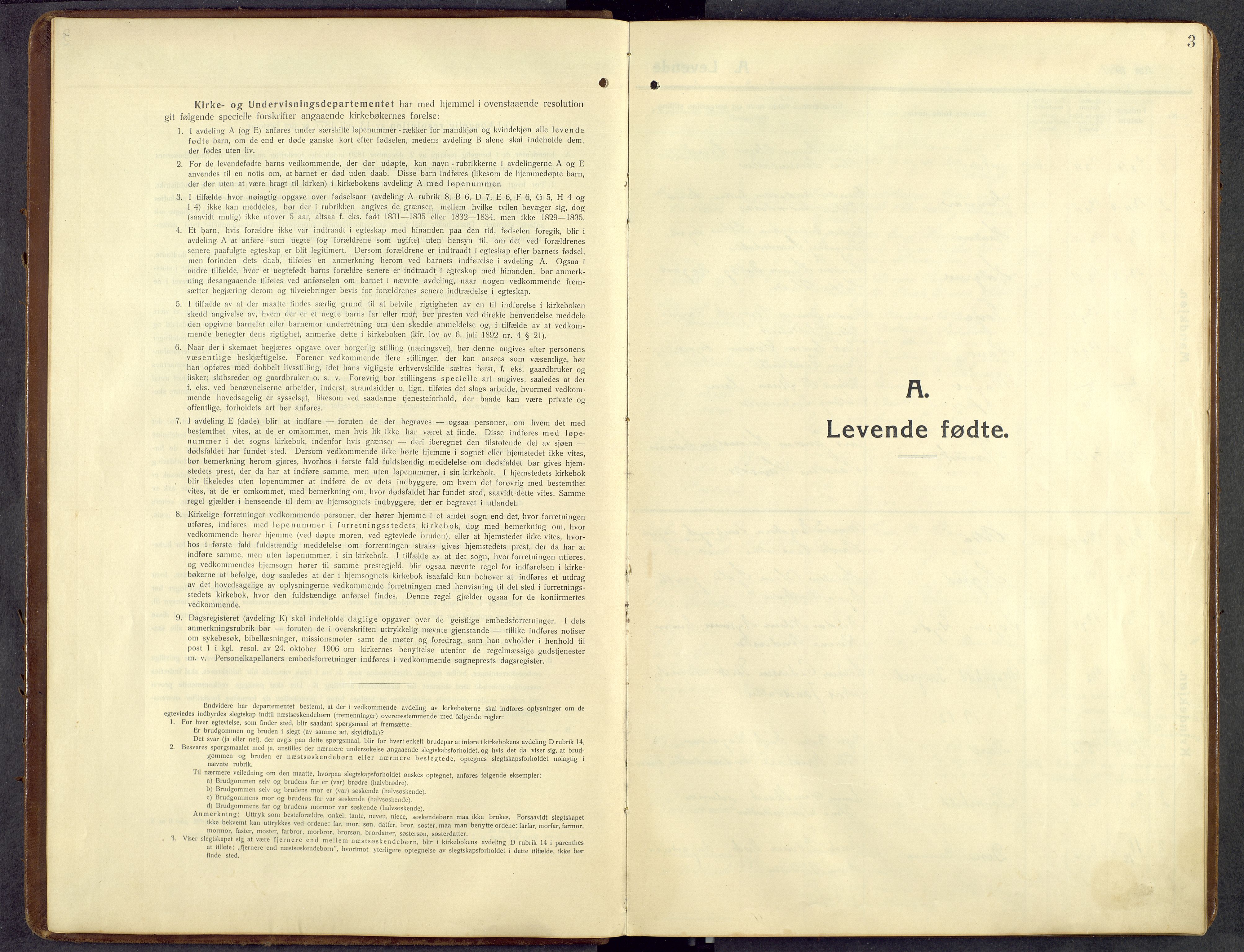 Åmot prestekontor, Hedmark, SAH/PREST-056/H/Ha/Hab/L0014: Parish register (copy) no. 14, 1911-1968, p. 3