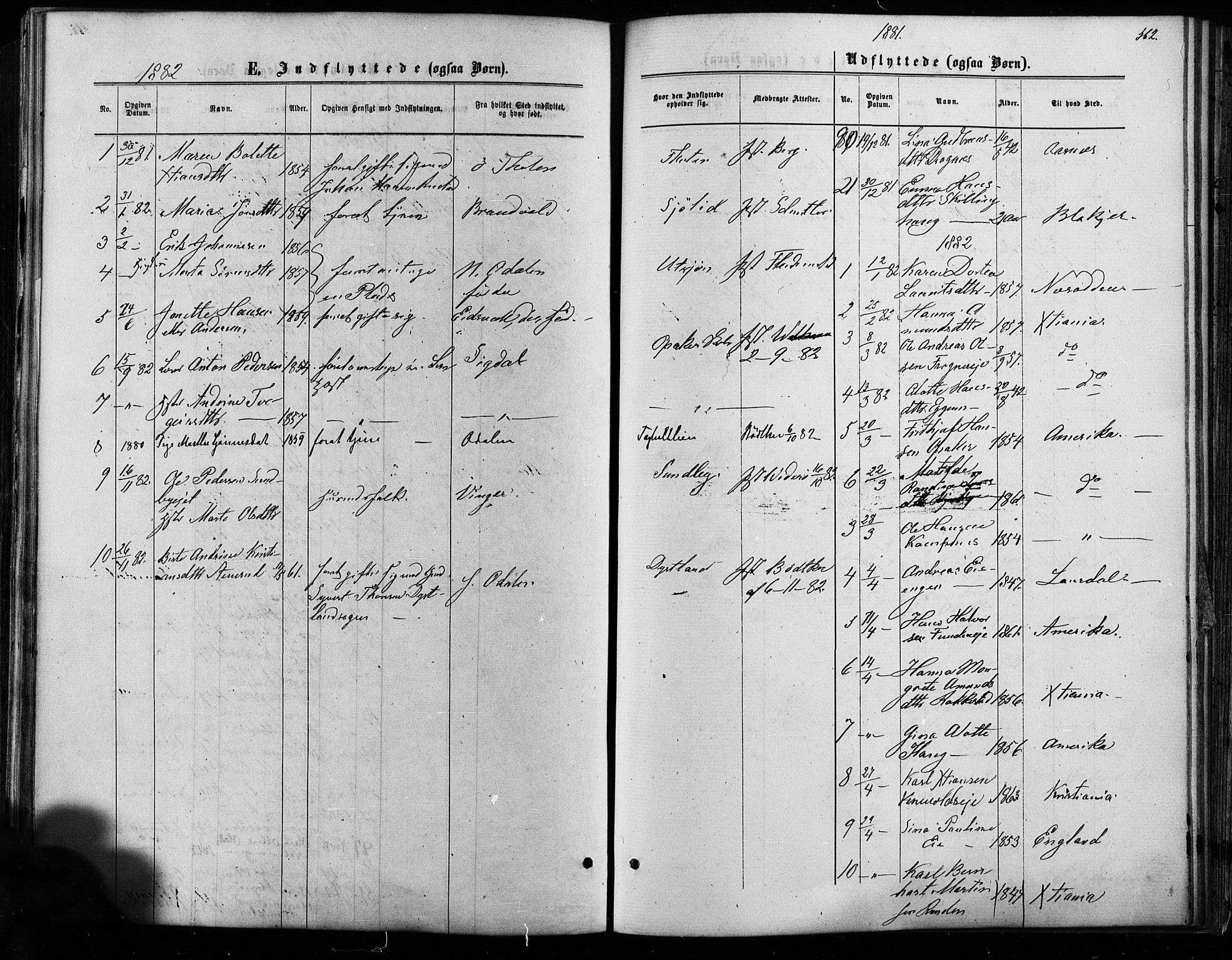 Nes prestekontor Kirkebøker, SAO/A-10410/F/Fa/L0009: Parish register (official) no. I 9, 1875-1882, p. 562