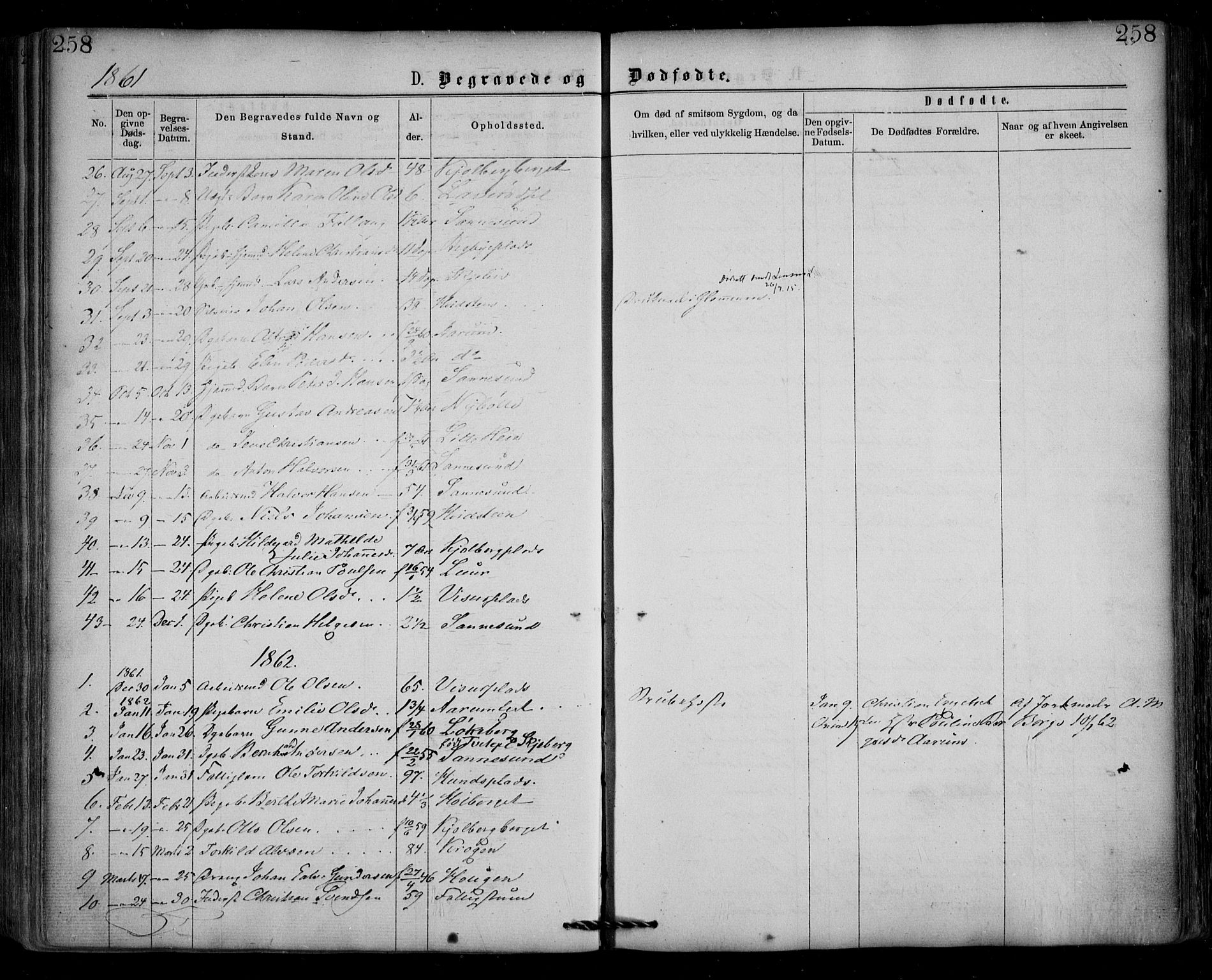 Borge prestekontor Kirkebøker, SAO/A-10903/F/Fa/L0006: Parish register (official) no. I 6, 1861-1874, p. 258
