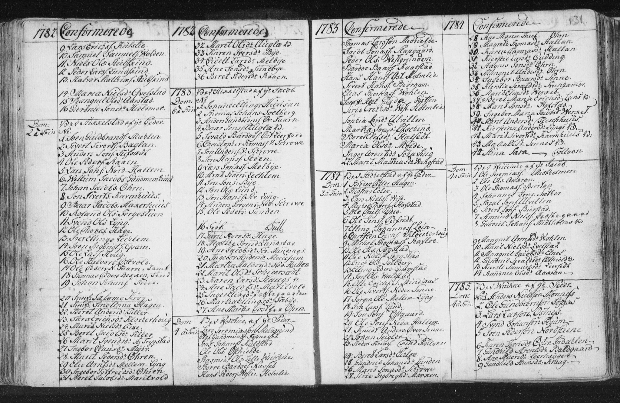 Ministerialprotokoller, klokkerbøker og fødselsregistre - Nord-Trøndelag, SAT/A-1458/723/L0232: Parish register (official) no. 723A03, 1781-1804, p. 131