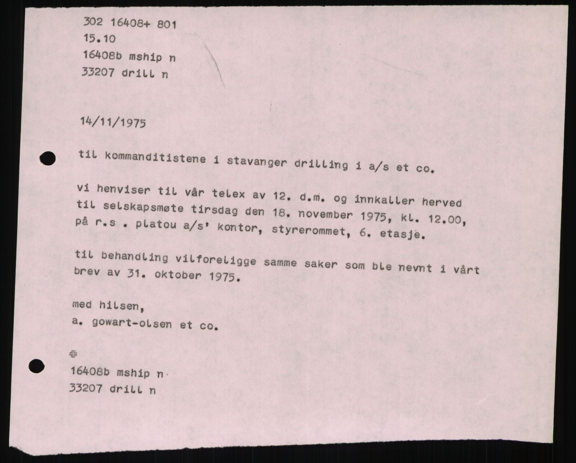 Pa 1503 - Stavanger Drilling AS, SAST/A-101906/D/L0006: Korrespondanse og saksdokumenter, 1974-1984, p. 677