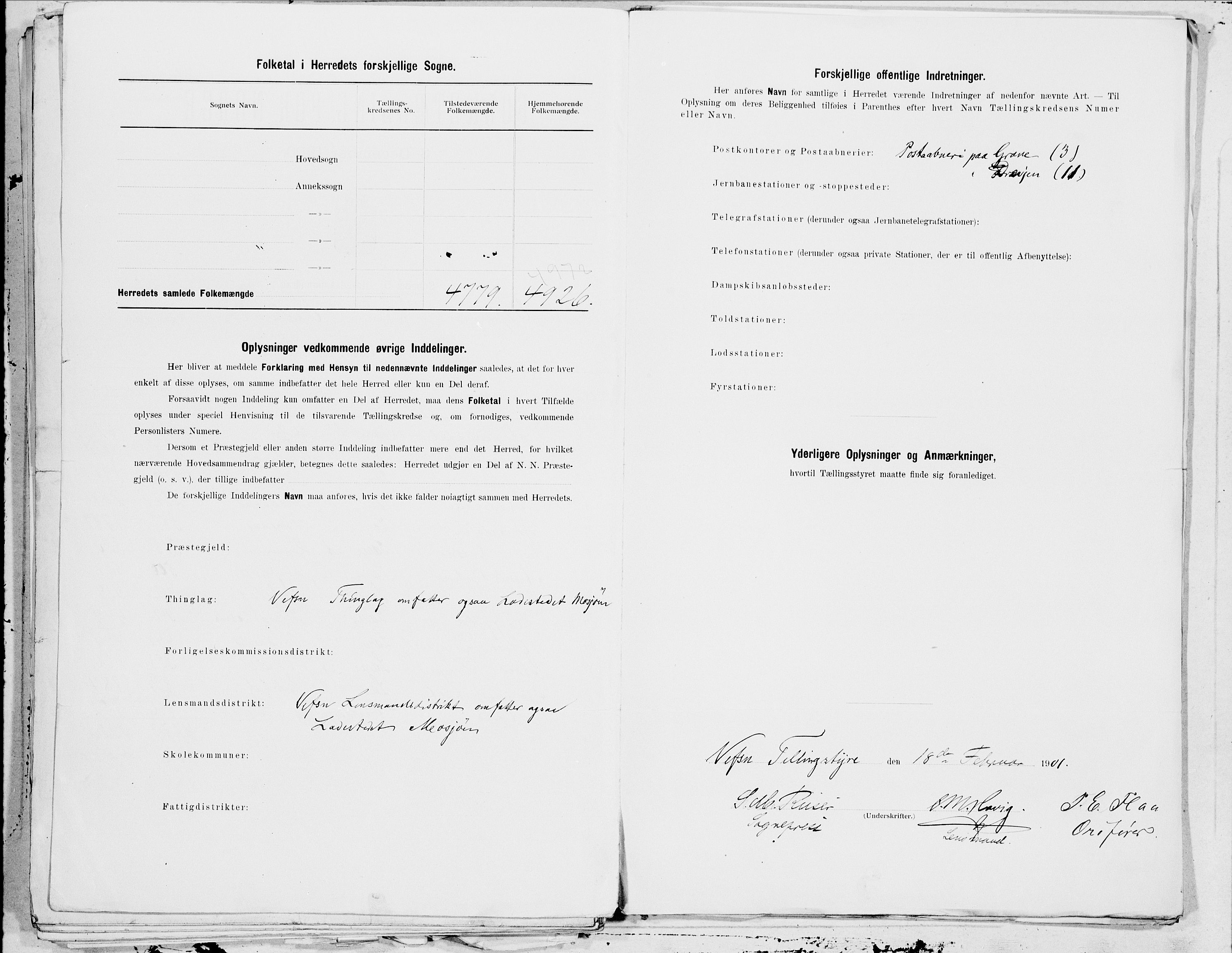 SAT, 1900 census for Vefsn, 1900, p. 29