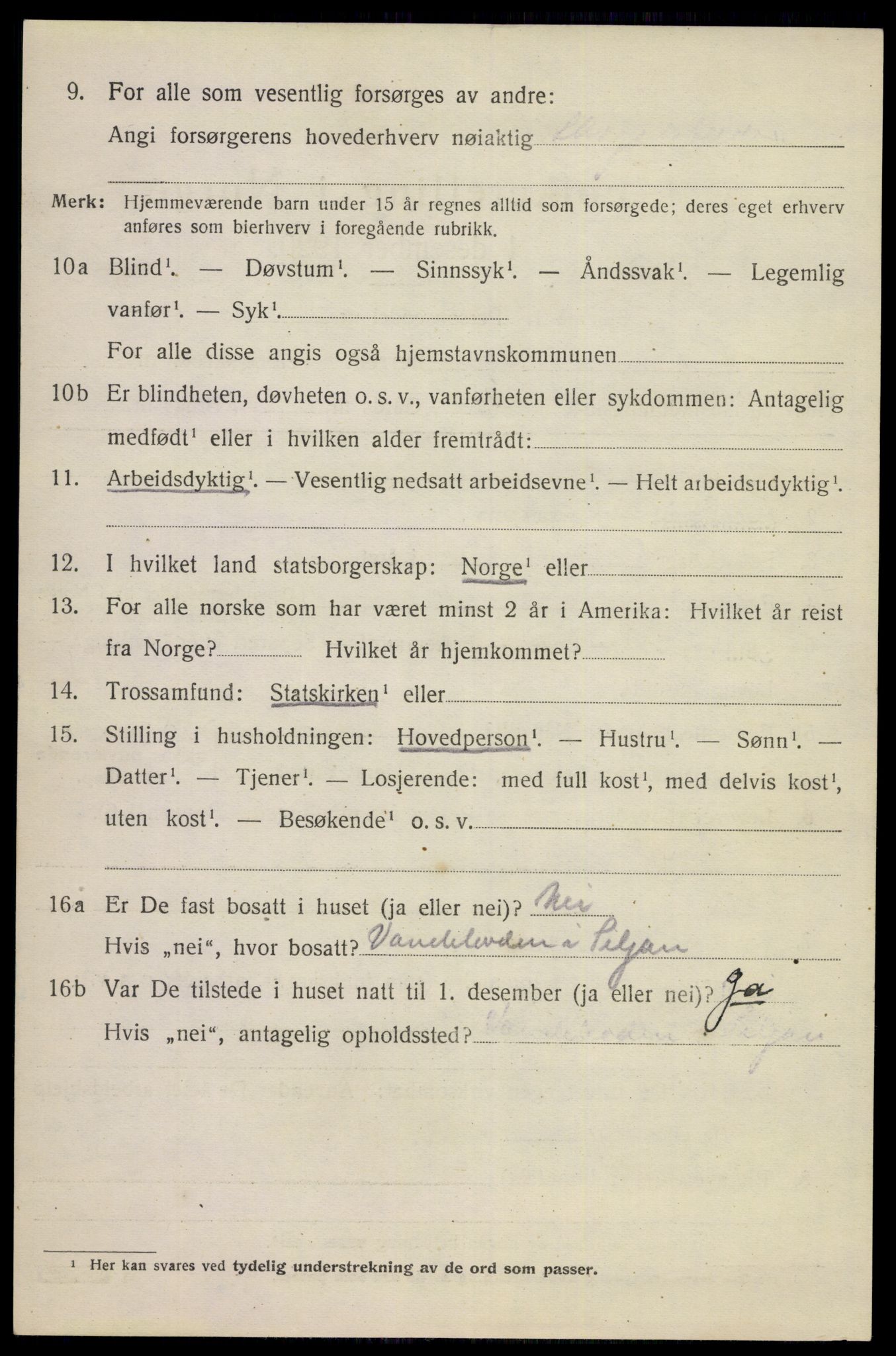 SAKO, 1920 census for Siljan, 1920, p. 1446