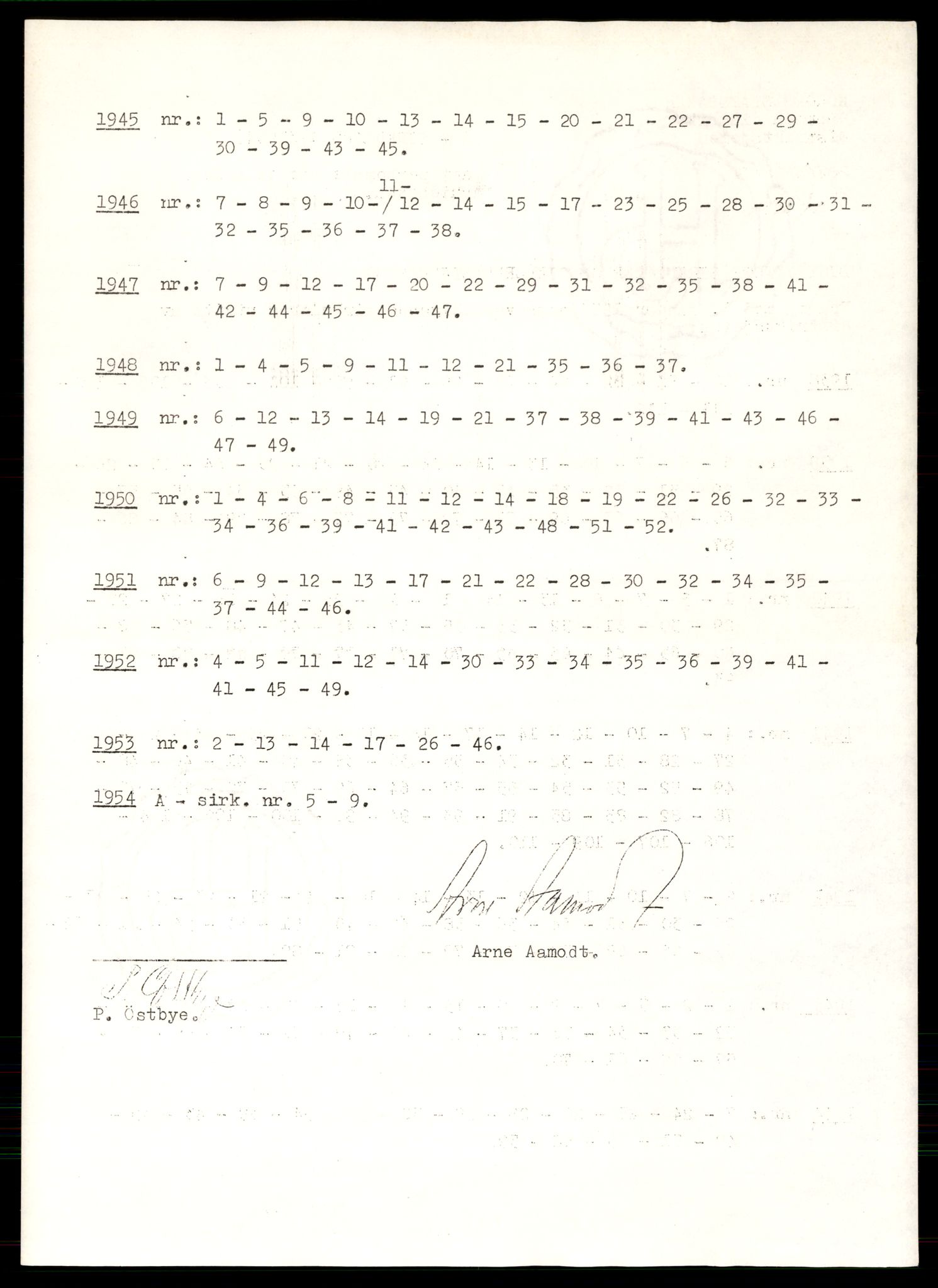 Norges statsbaner (NSB) - Narvik distrikt, AV/SAT-A-6460/0002/X/Xd/L0002: --, 1940-1954, p. 2032