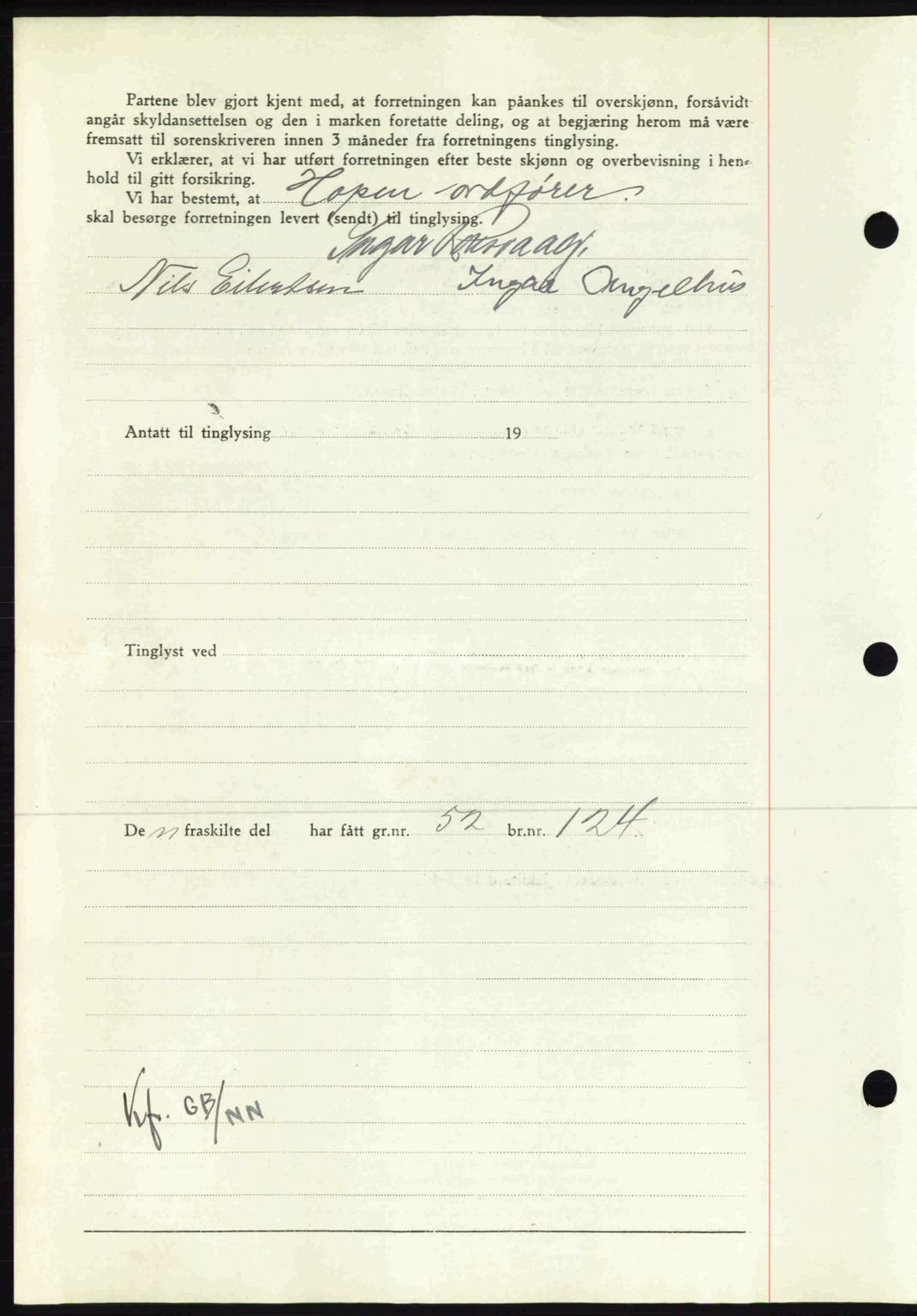 Nordmøre sorenskriveri, AV/SAT-A-4132/1/2/2Ca: Mortgage book no. A91, 1941-1942, Diary no: : 2200/1941