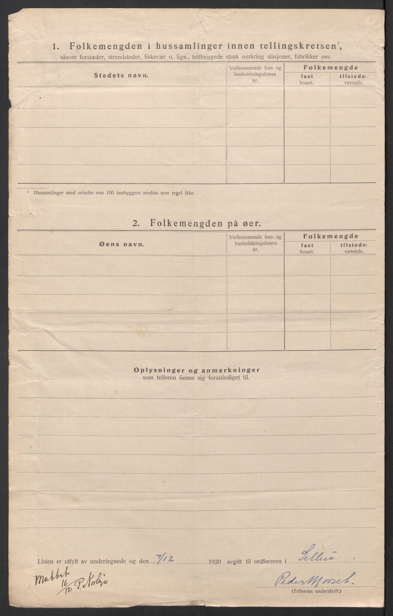 SAT, 1920 census for Selbu, 1920, p. 37