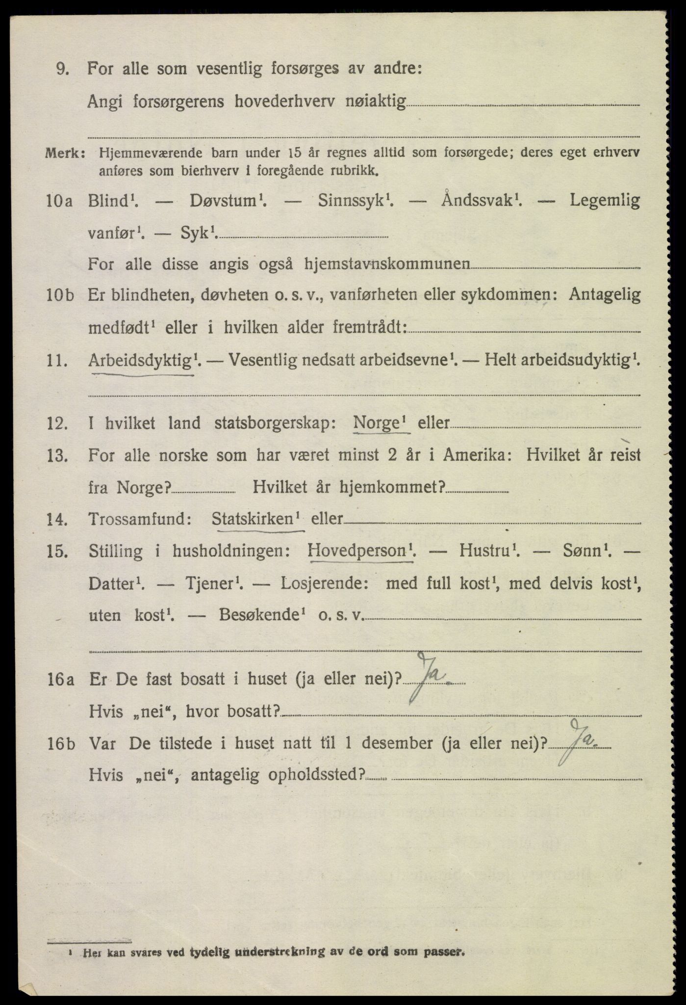 SAH, 1920 census for Lom, 1920, p. 4153