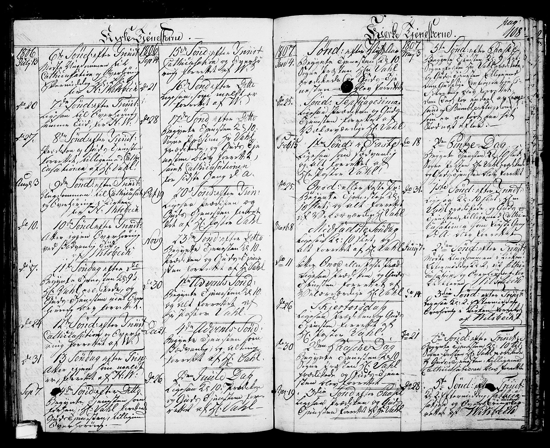 Langesund kirkebøker, SAKO/A-280/G/Ga/L0002: Parish register (copy) no. 2, 1801-1815, p. 108