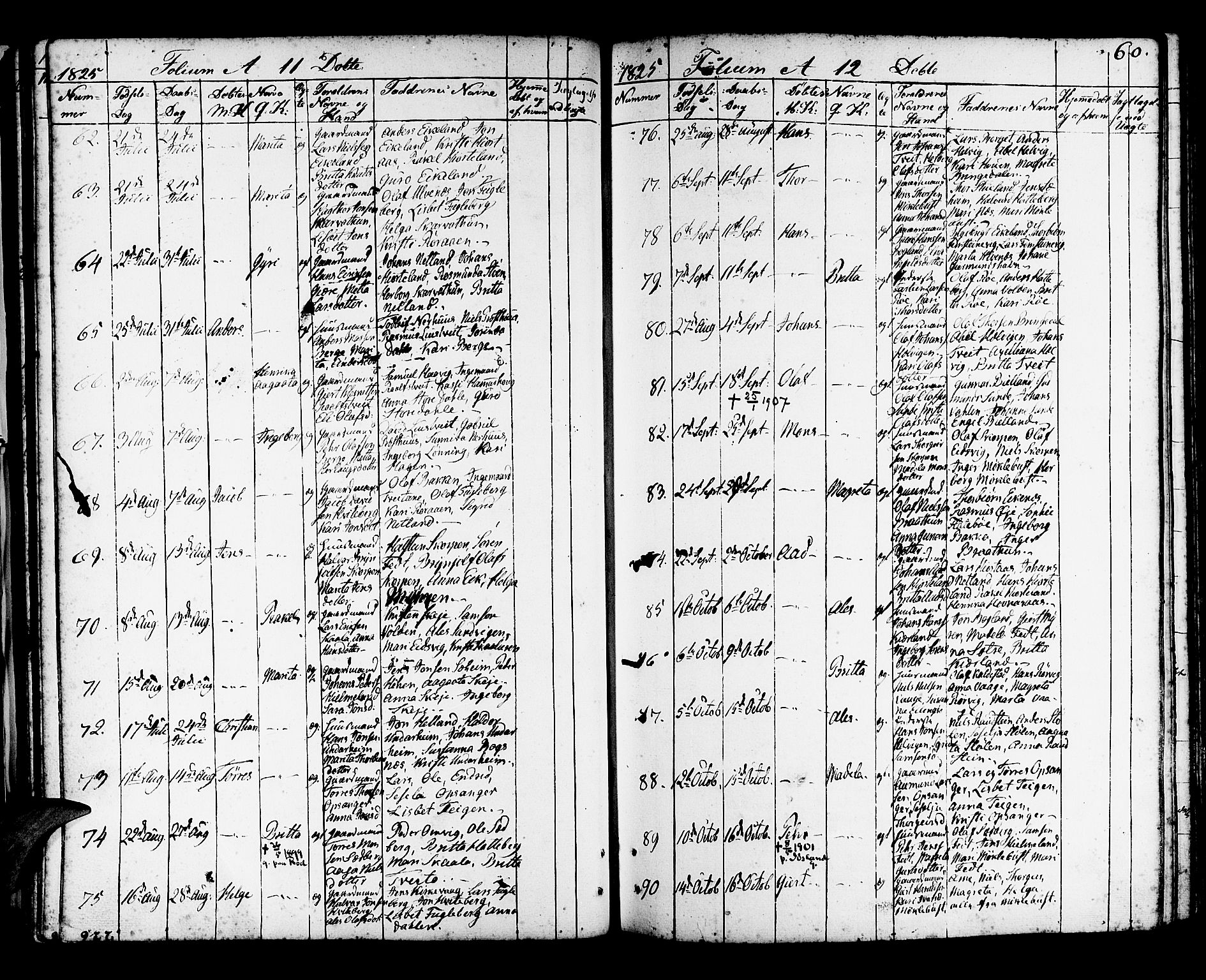 Kvinnherad sokneprestembete, SAB/A-76401/H/Haa: Parish register (official) no. A 5, 1811-1835, p. 60