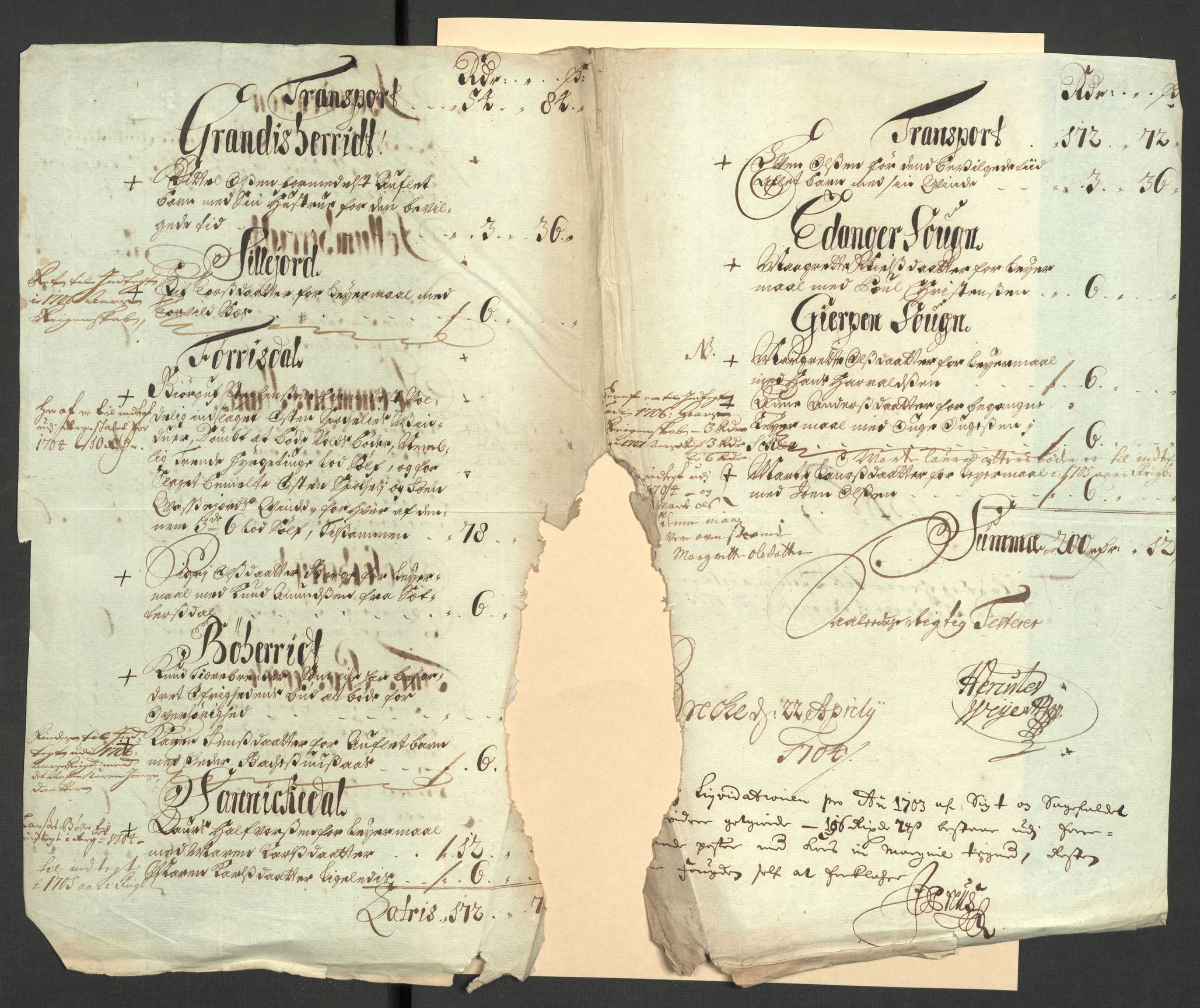 Rentekammeret inntil 1814, Reviderte regnskaper, Fogderegnskap, AV/RA-EA-4092/R36/L2108: Fogderegnskap Øvre og Nedre Telemark og Bamble, 1703, p. 78