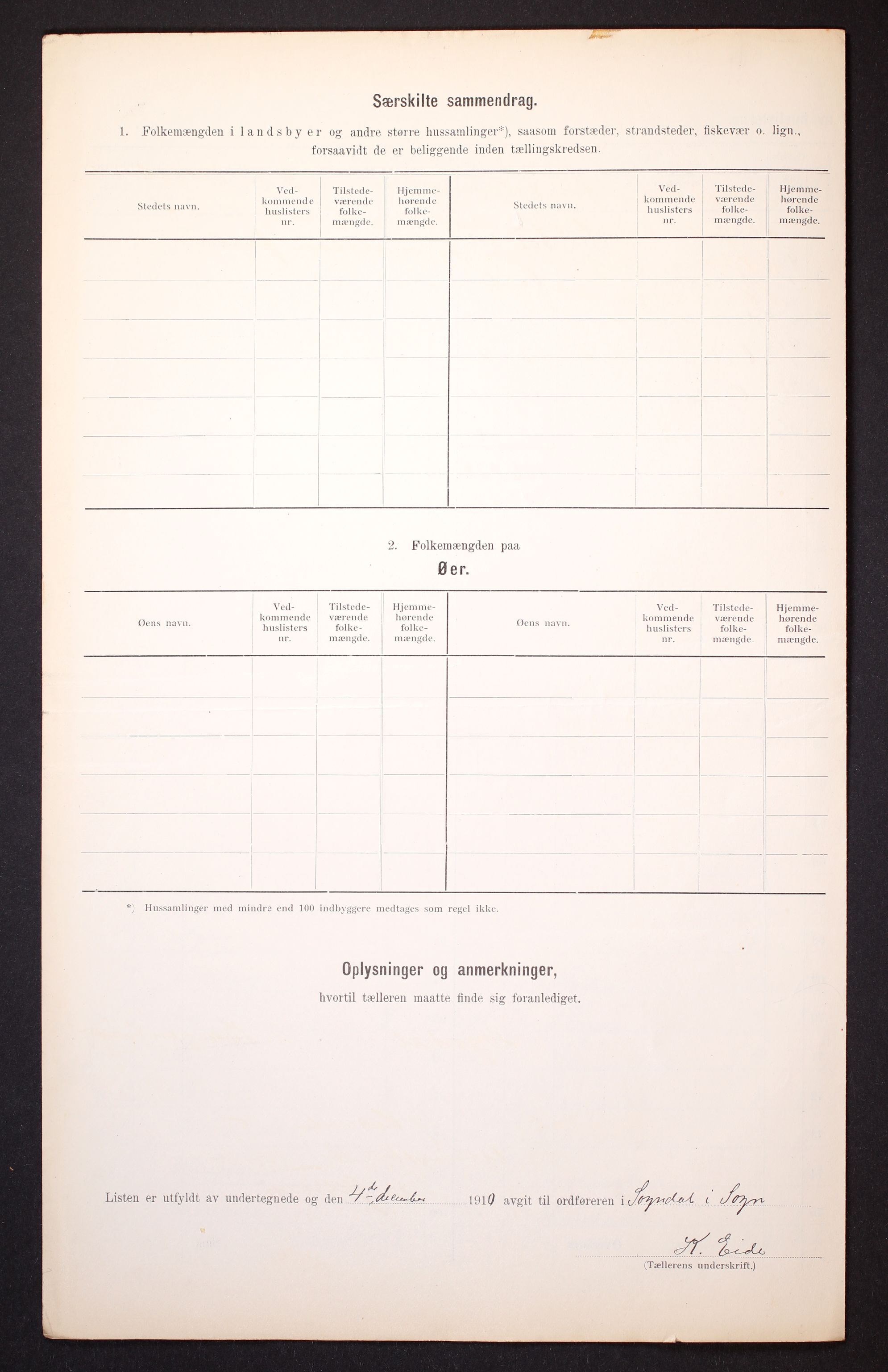 RA, 1910 census for Sogndal, 1910, p. 39