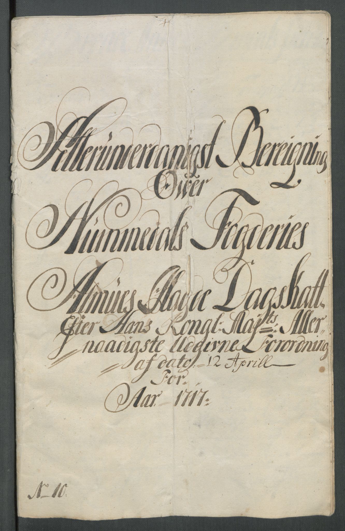 Rentekammeret inntil 1814, Reviderte regnskaper, Fogderegnskap, RA/EA-4092/R64/L4438: Fogderegnskap Namdal, 1717, p. 124