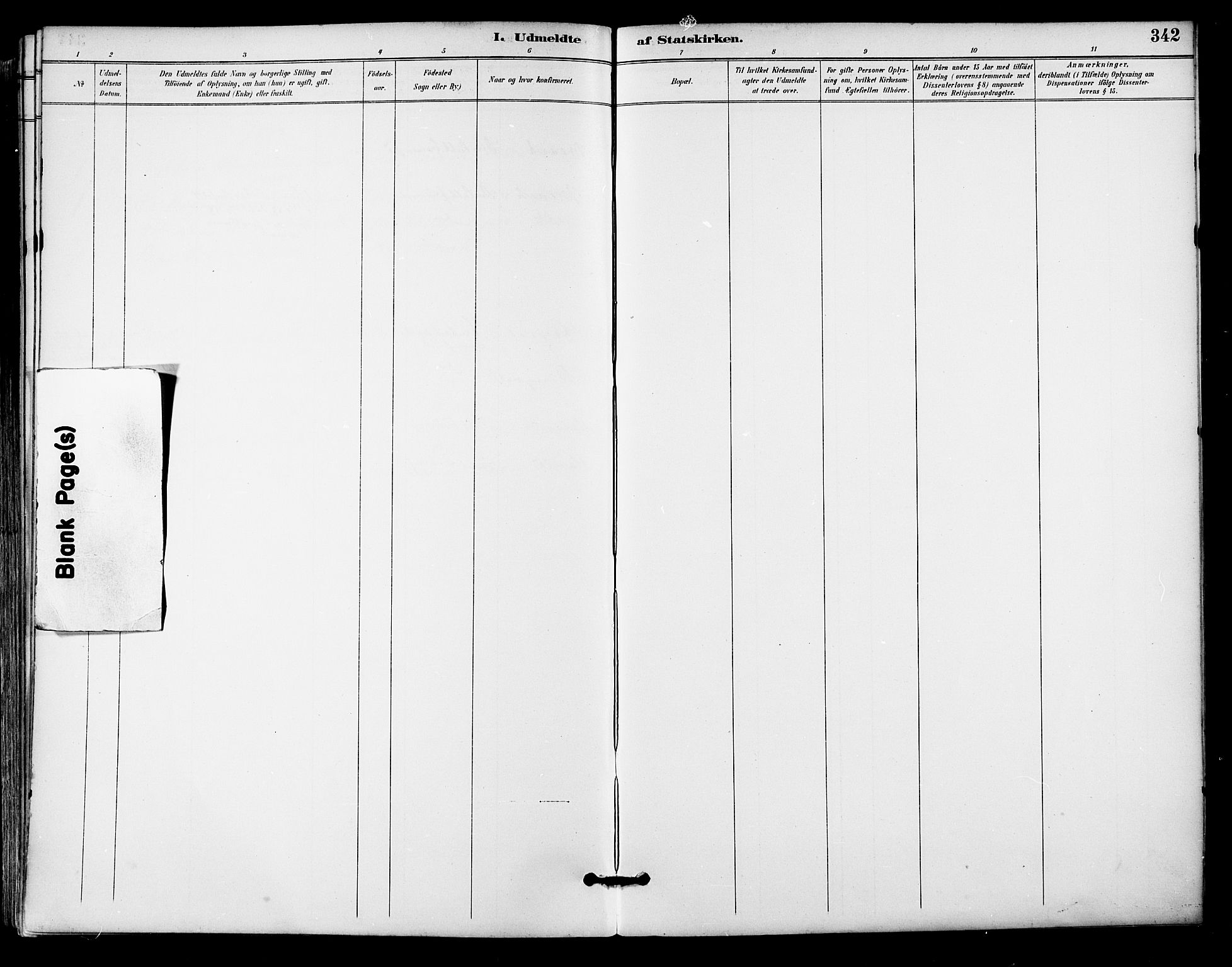 Ministerialprotokoller, klokkerbøker og fødselsregistre - Nordland, AV/SAT-A-1459/805/L0101: Parish register (official) no. 805A07, 1892-1899, p. 342