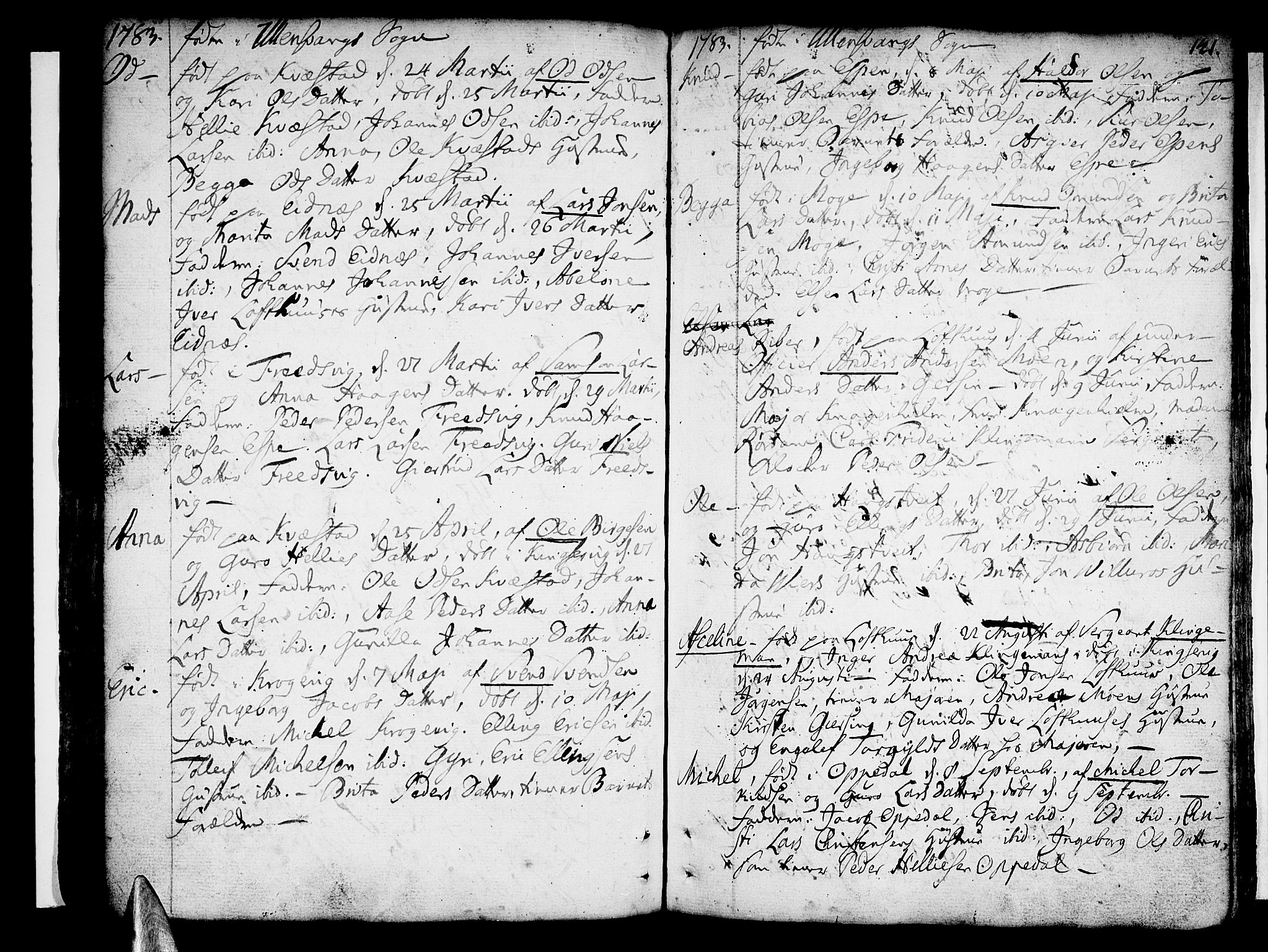 Ullensvang sokneprestembete, AV/SAB-A-78701/H/Haa: Parish register (official) no. A 6 /1, 1758-1788, p. 141