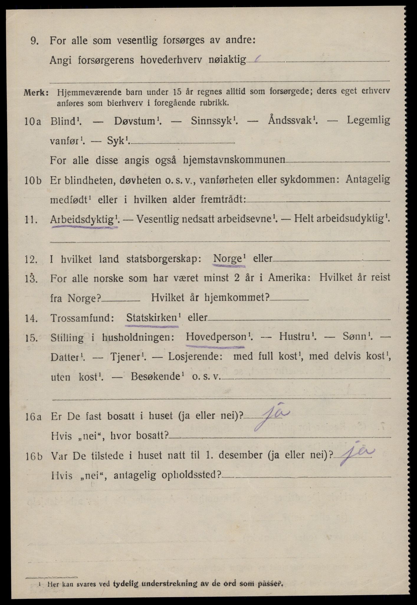 SAT, 1920 census for Fræna, 1920, p. 6064