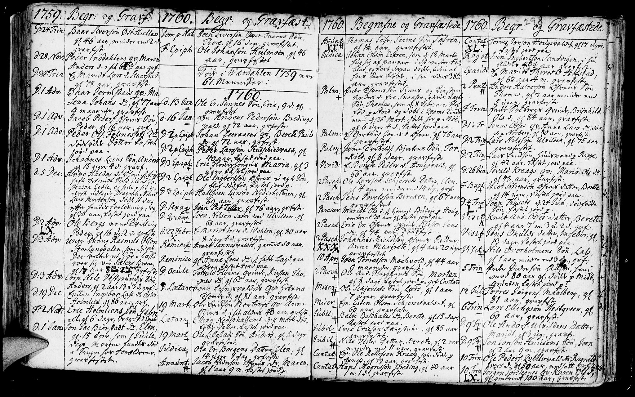 Ministerialprotokoller, klokkerbøker og fødselsregistre - Nord-Trøndelag, SAT/A-1458/723/L0231: Parish register (official) no. 723A02, 1748-1780, p. 298