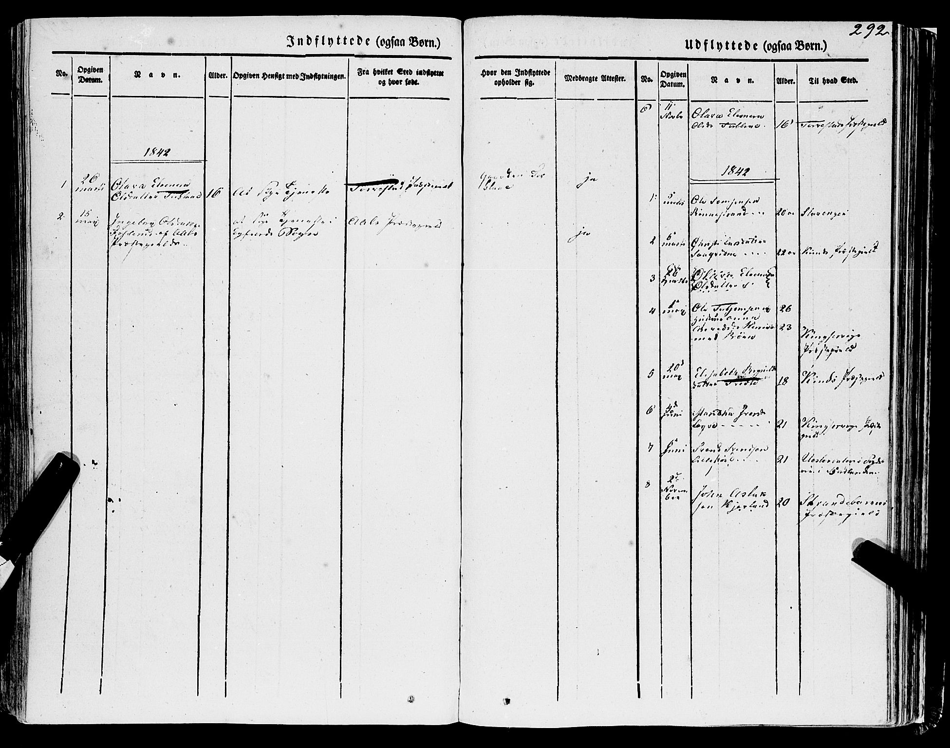 Ulvik sokneprestembete, AV/SAB-A-78801/H/Haa: Parish register (official) no. A 12, 1839-1853, p. 292