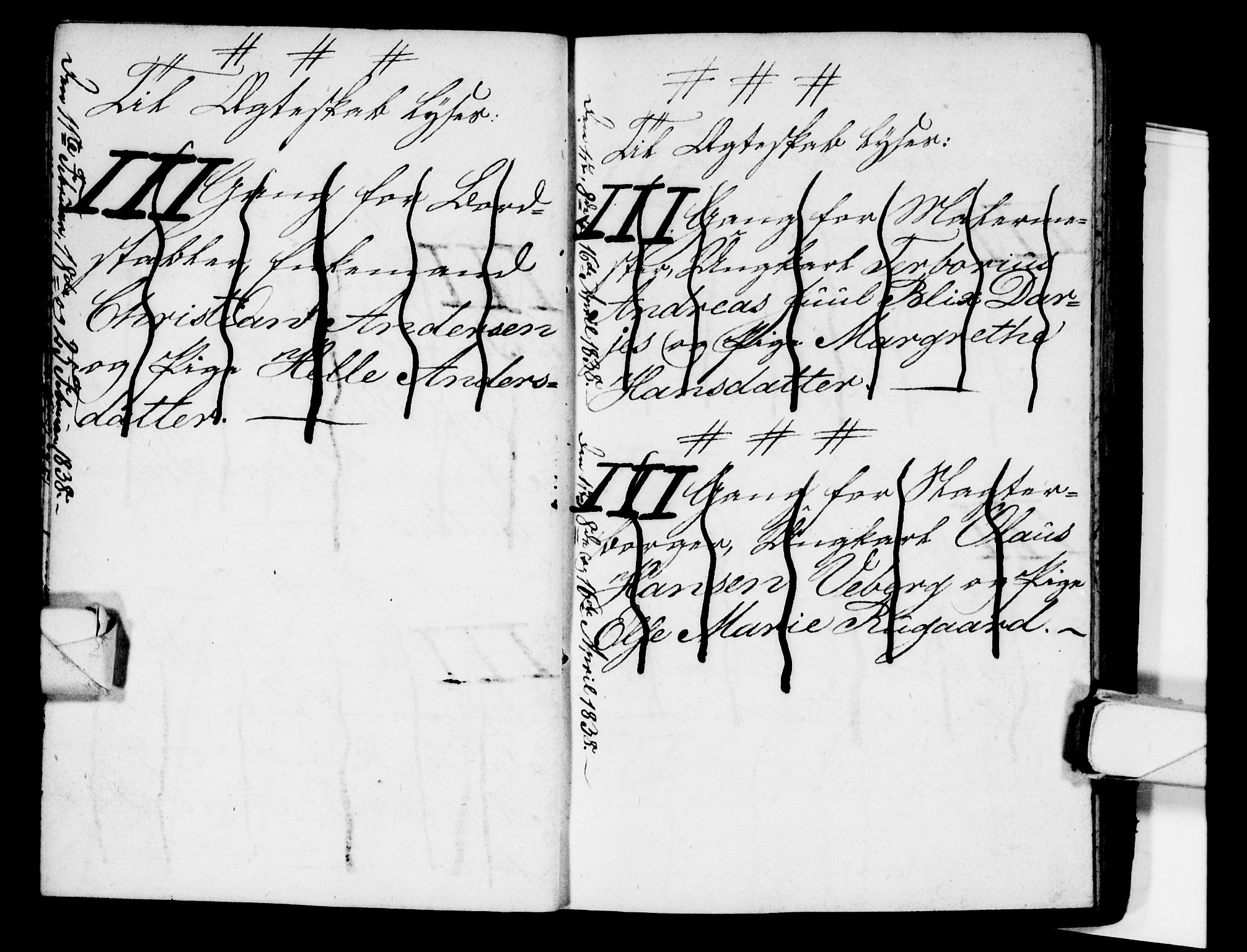 Strømsø kirkebøker, AV/SAKO-A-246/H/Ha/L0001: Banns register no. 1, 1836-1850