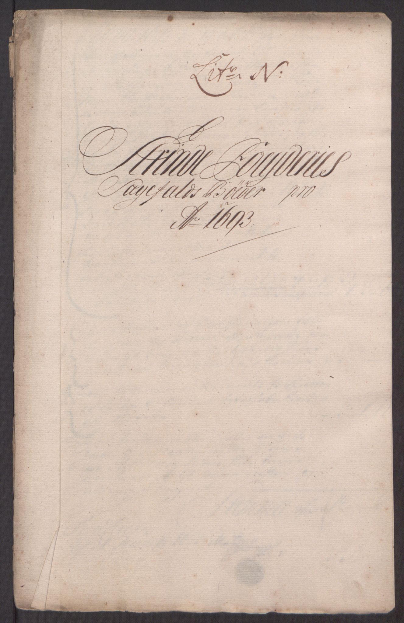 Rentekammeret inntil 1814, Reviderte regnskaper, Fogderegnskap, RA/EA-4092/R61/L4104: Fogderegnskap Strinda og Selbu, 1693-1694, p. 134