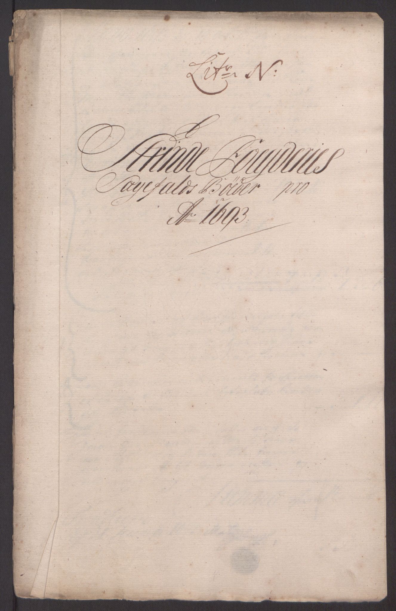 Rentekammeret inntil 1814, Reviderte regnskaper, Fogderegnskap, AV/RA-EA-4092/R61/L4104: Fogderegnskap Strinda og Selbu, 1693-1694, p. 134