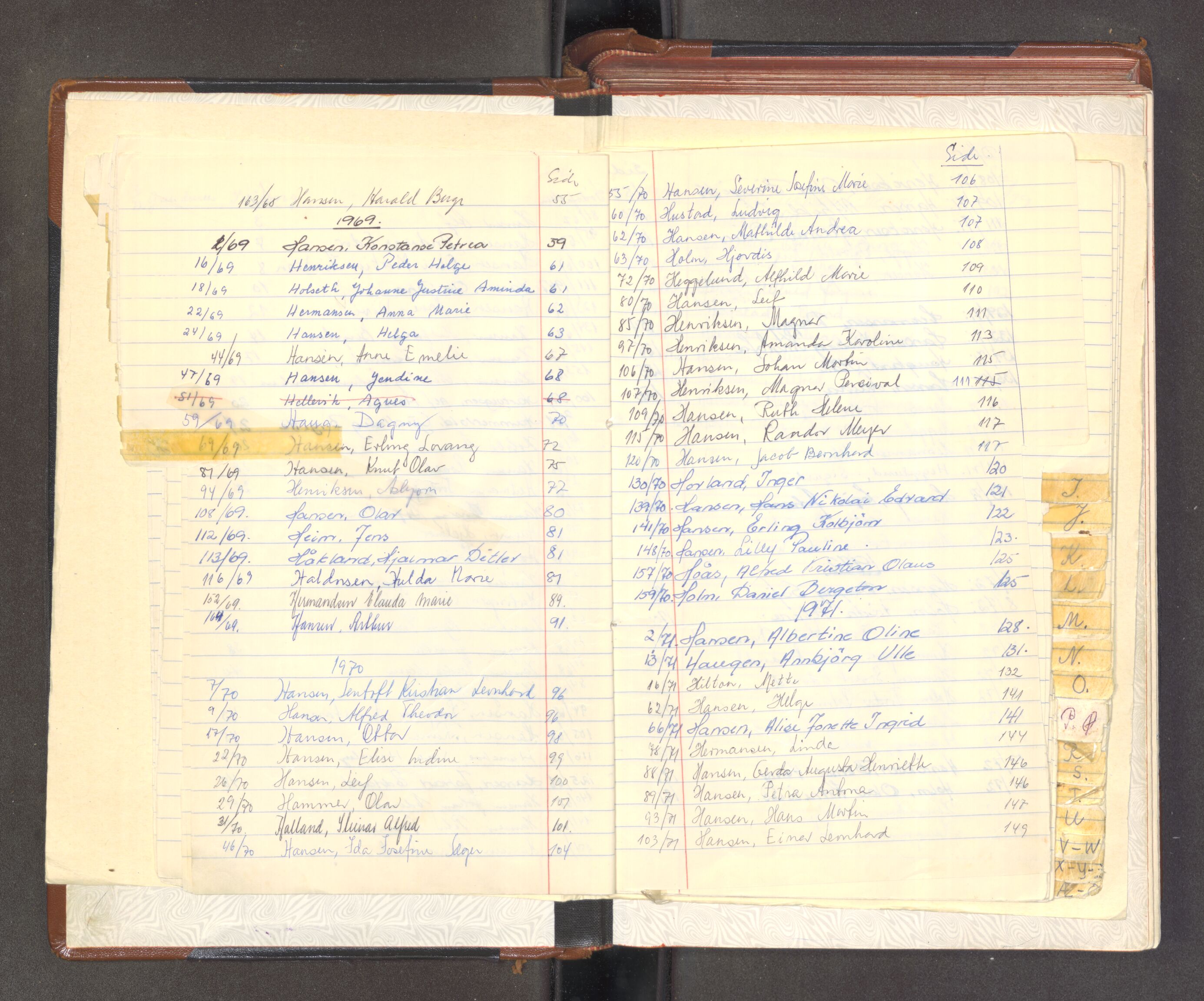 Tromsø byfogd/byrett, AV/SATØ-SATØ-0063/1/M/Mb/L0659: Dødsanmeldelsesprotokoll, 1967-1972
