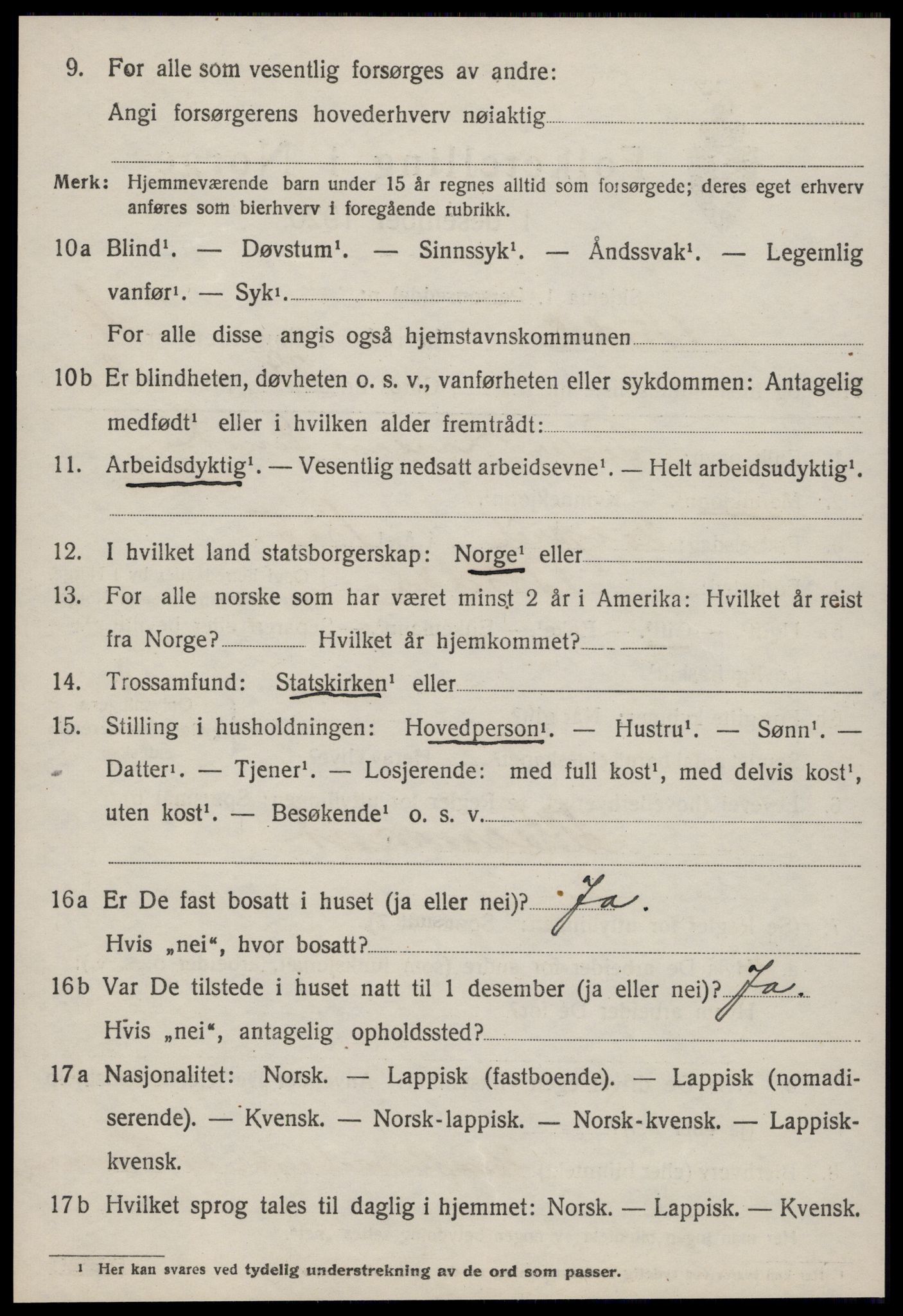 SAT, 1920 census for Budal, 1920, p. 1075