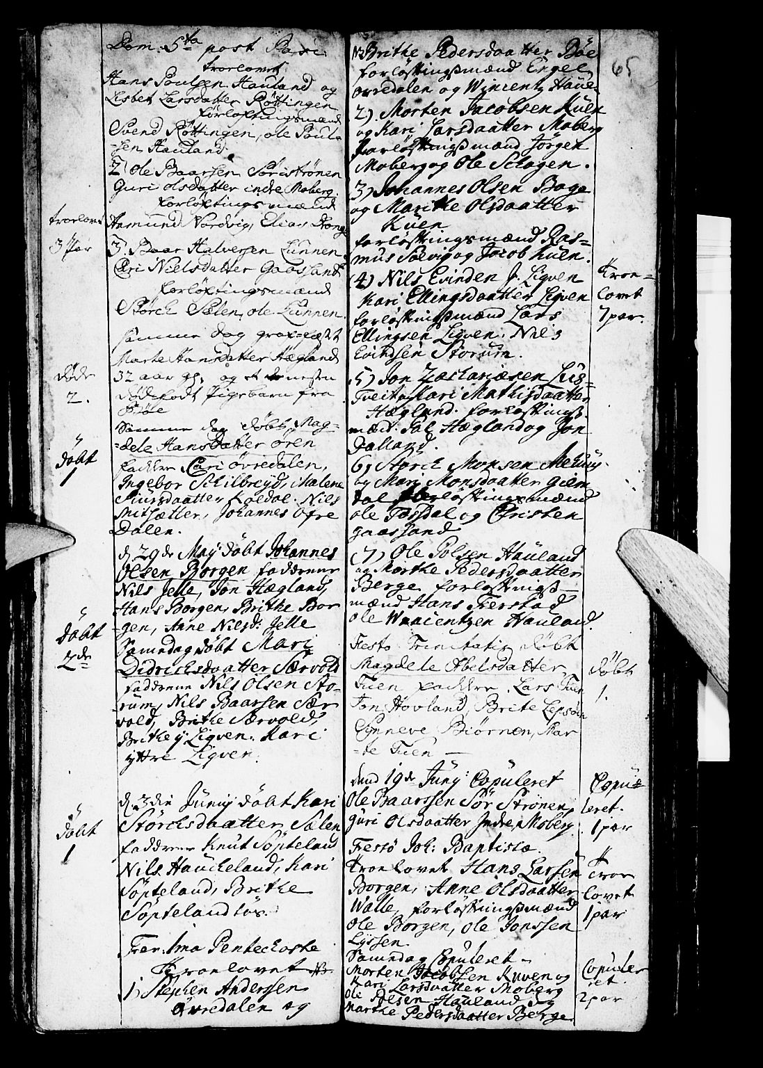 Os sokneprestembete, SAB/A-99929: Parish register (official) no. A 2, 1723-1758, p. 66