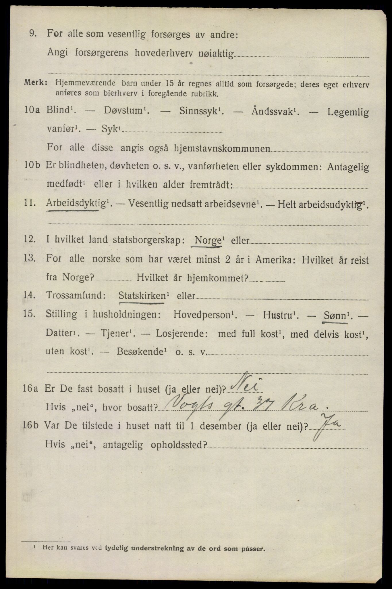 SAO, 1920 census for Ullensaker, 1920, p. 4648