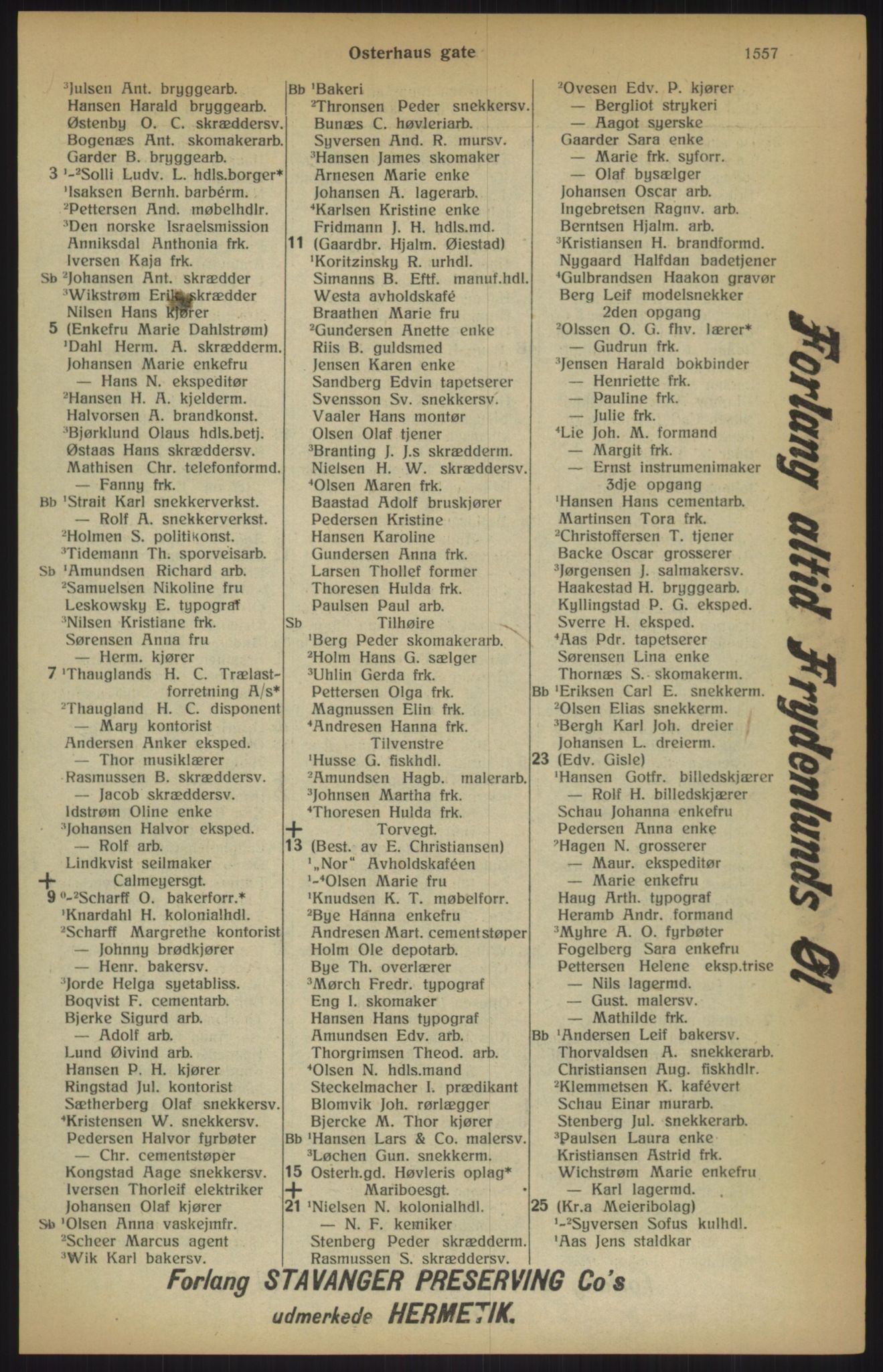 Kristiania/Oslo adressebok, PUBL/-, 1915, p. 1557