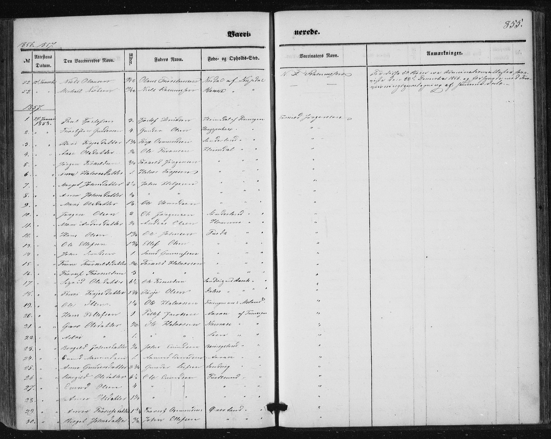 Nissedal kirkebøker, SAKO/A-288/F/Fa/L0003: Parish register (official) no. I 3, 1846-1870, p. 854-855