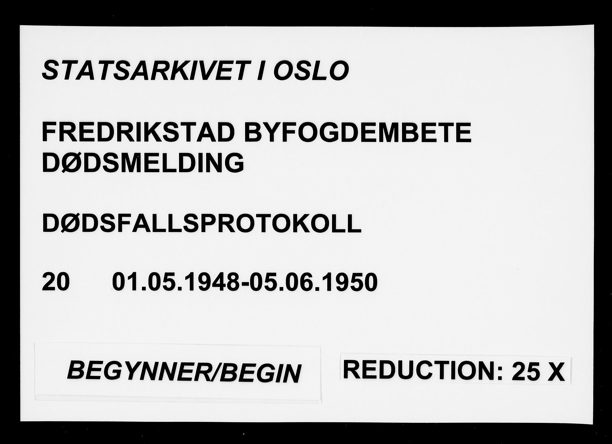 Fredrikstad byfogd, AV/SAO-A-10473a/H/Ha/Hab/L0020: Dødsfallsprotokoll, 1948-1950