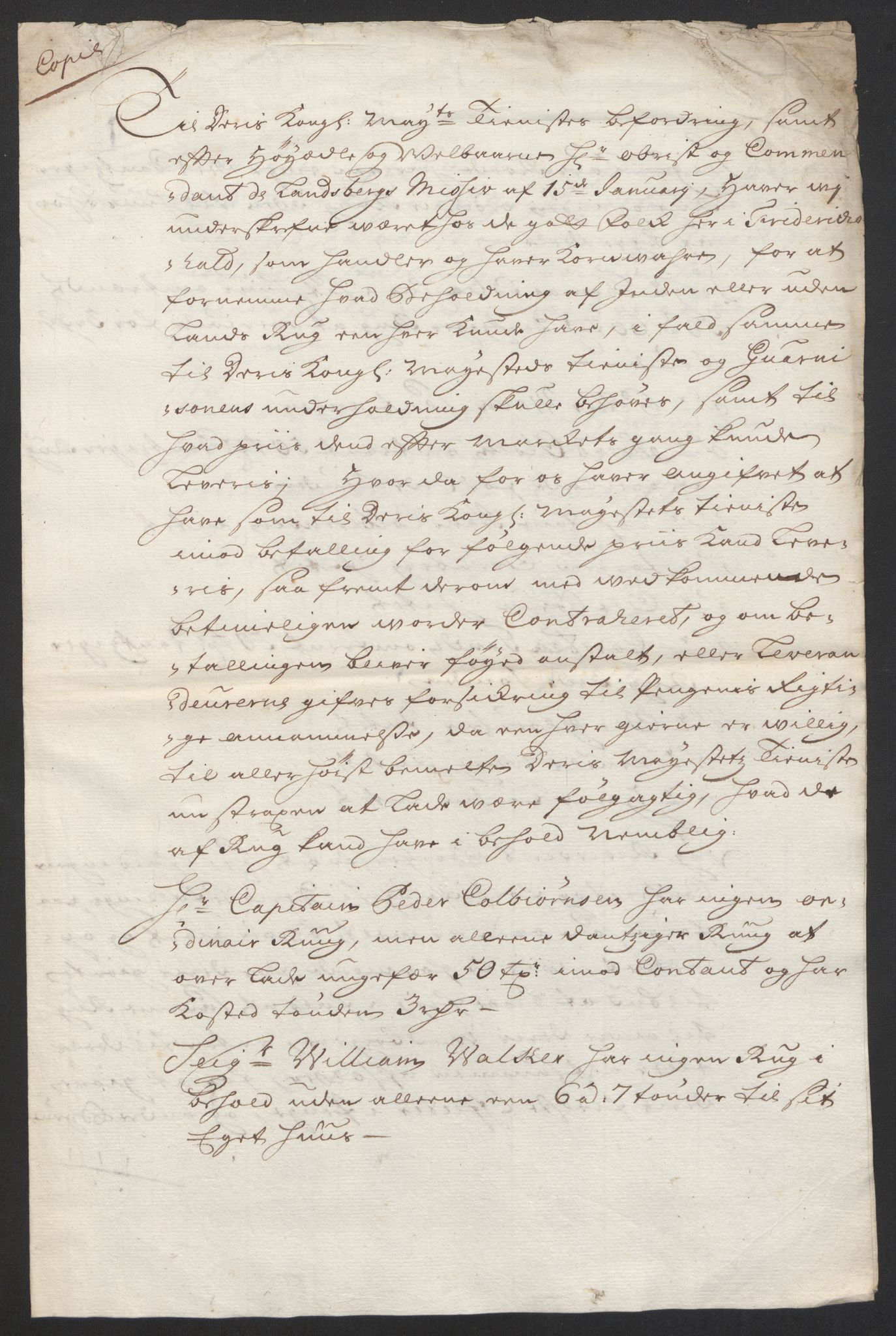 Kommanderende general (KG I) med Det norske krigsdirektorium, AV/RA-EA-5419/D/L0153: Fredriksten festning: Brev, inventarfortegnelser og regnskapsekstrakter, 1724-1729, p. 93