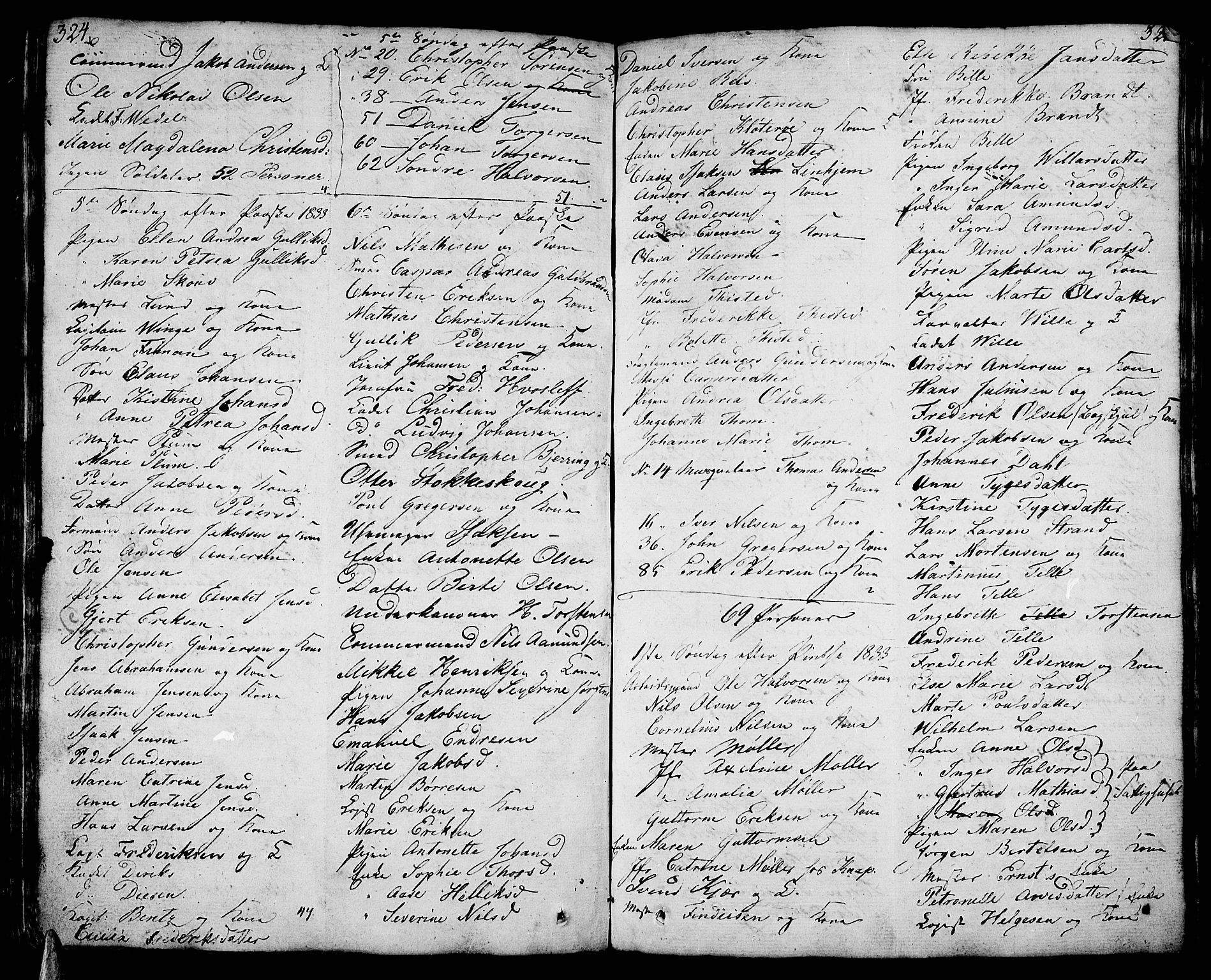 Stavern kirkebøker, AV/SAKO-A-318/F/Fa/L0004: Parish register (official) no. 4, 1809-1816, p. 324-325