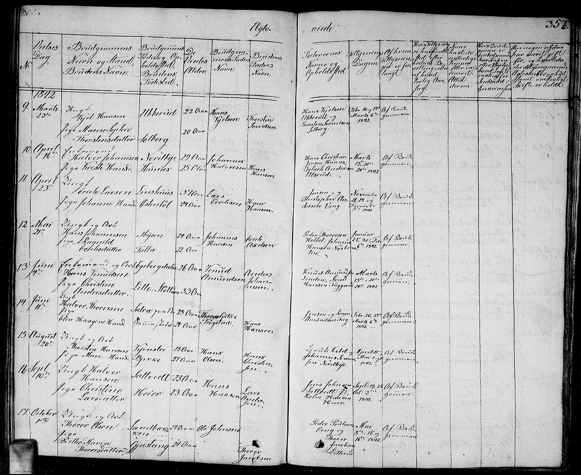 Enebakk prestekontor Kirkebøker, AV/SAO-A-10171c/G/Ga/L0003: Parish register (copy) no. I 3, 1833-1849, p. 356