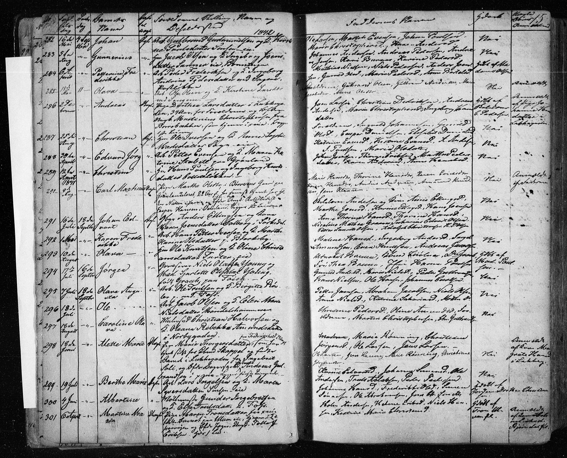 Aker prestekontor kirkebøker, SAO/A-10861/F/L0019: Parish register (official) no. 19, 1842-1852, p. 15