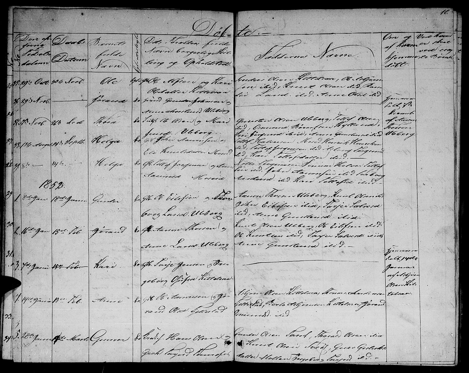 Evje sokneprestkontor, AV/SAK-1111-0008/F/Fb/Fbb/L0001: Parish register (copy) no. B 1, 1849-1878, p. 10