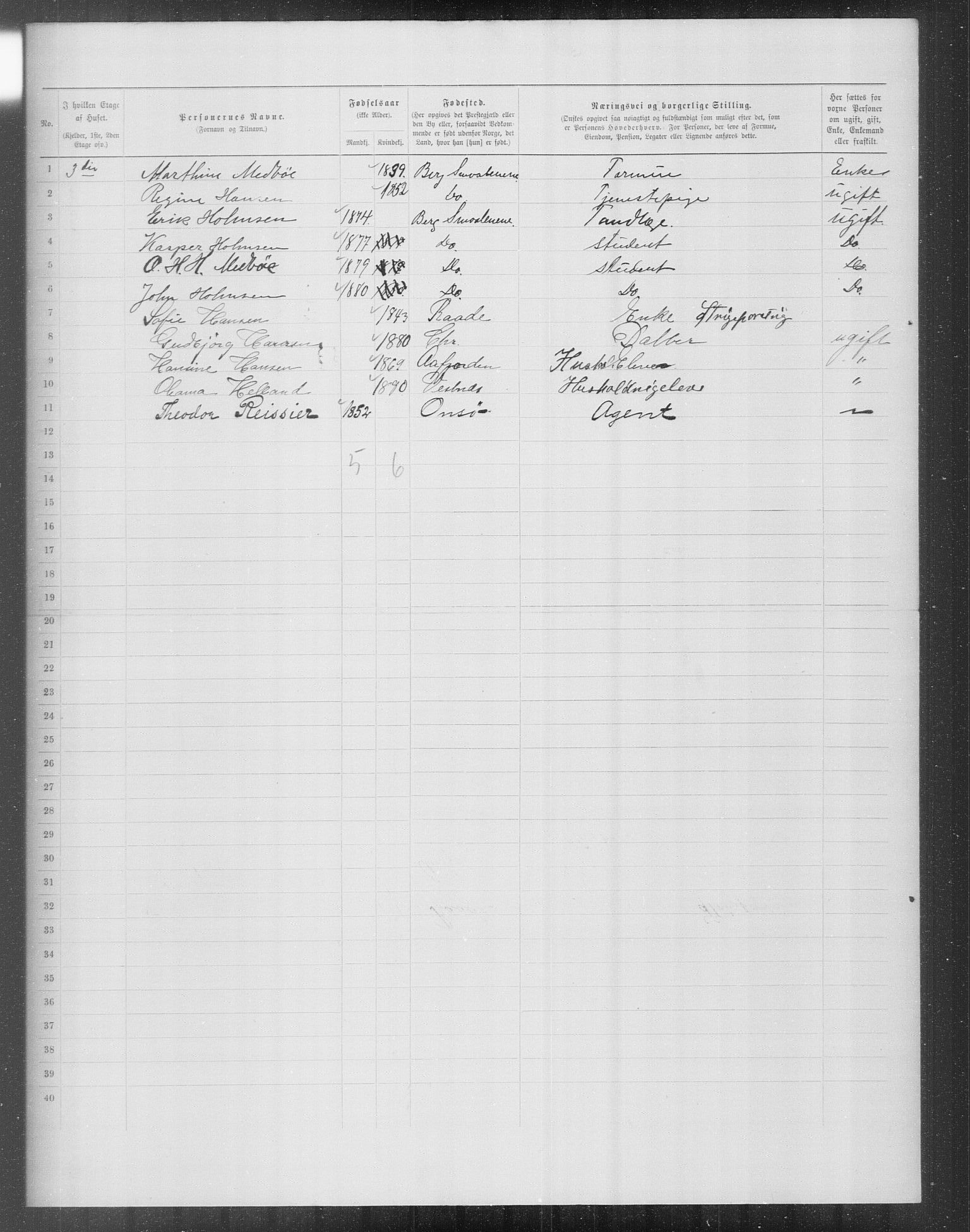 OBA, Municipal Census 1899 for Kristiania, 1899, p. 14770