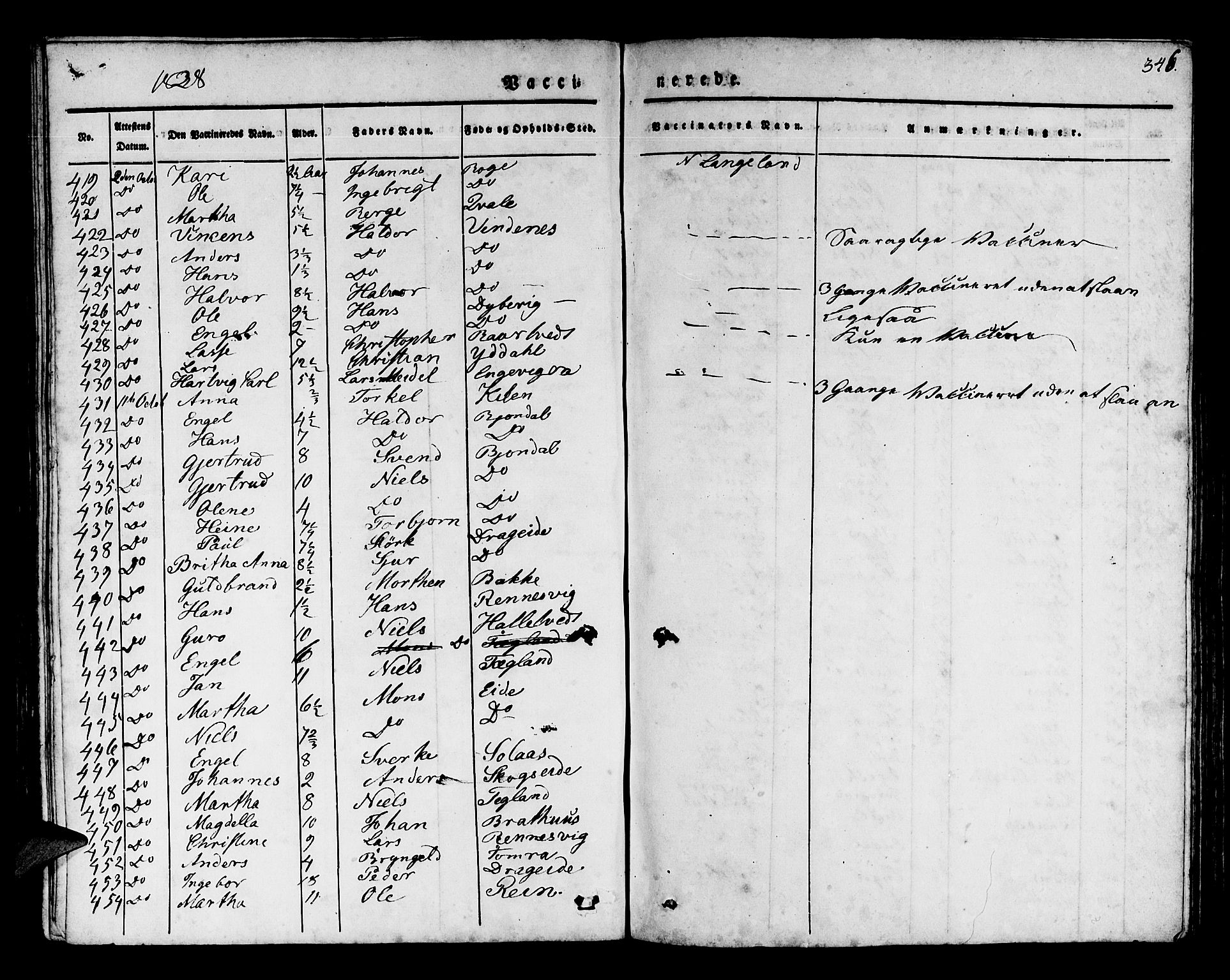 Os sokneprestembete, AV/SAB-A-99929: Parish register (official) no. A 14, 1826-1839, p. 346