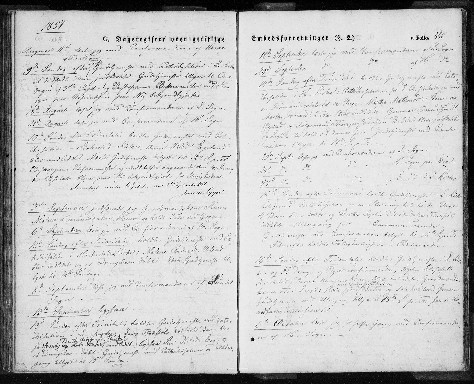 Lund sokneprestkontor, AV/SAST-A-101809/S06/L0008: Parish register (official) no. A 7.2, 1833-1854, p. 556