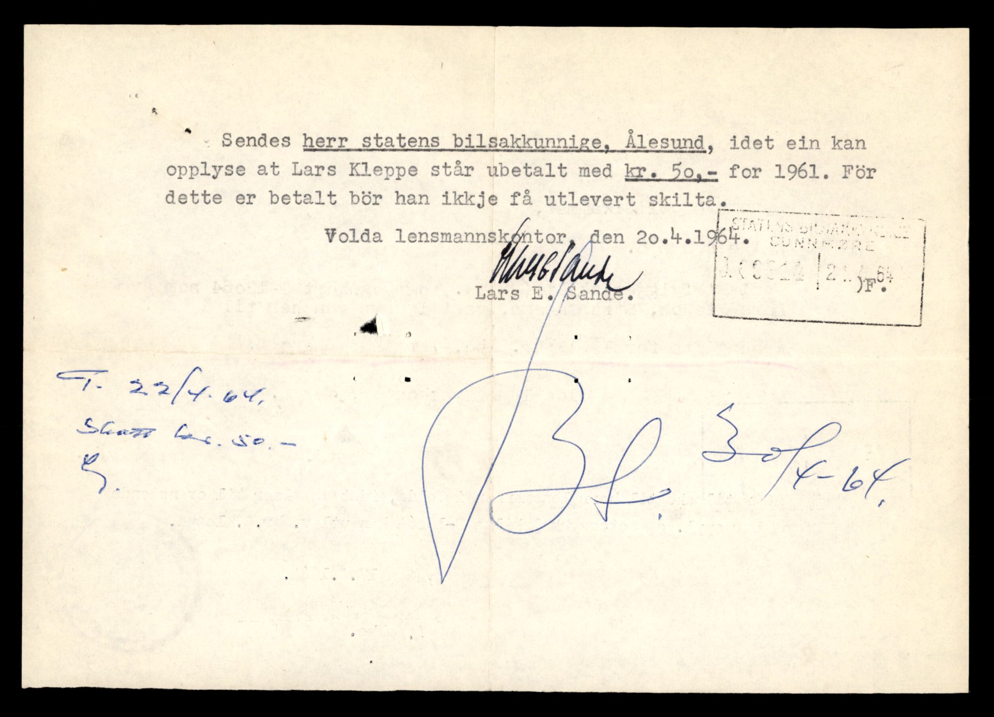 Møre og Romsdal vegkontor - Ålesund trafikkstasjon, AV/SAT-A-4099/F/Fe/L0037: Registreringskort for kjøretøy T 13031 - T 13179, 1927-1998, p. 642