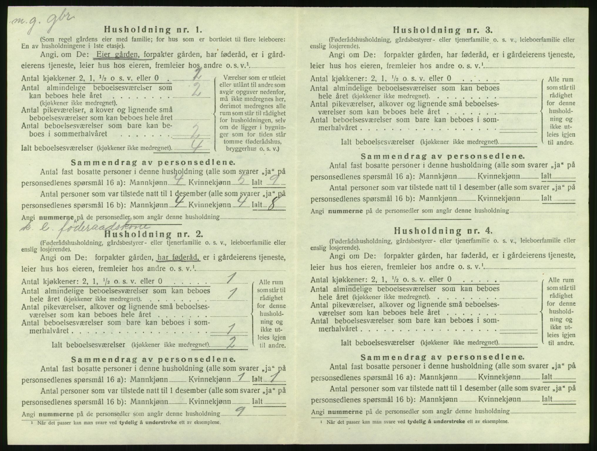 SAT, 1920 census for Edøy, 1920, p. 241