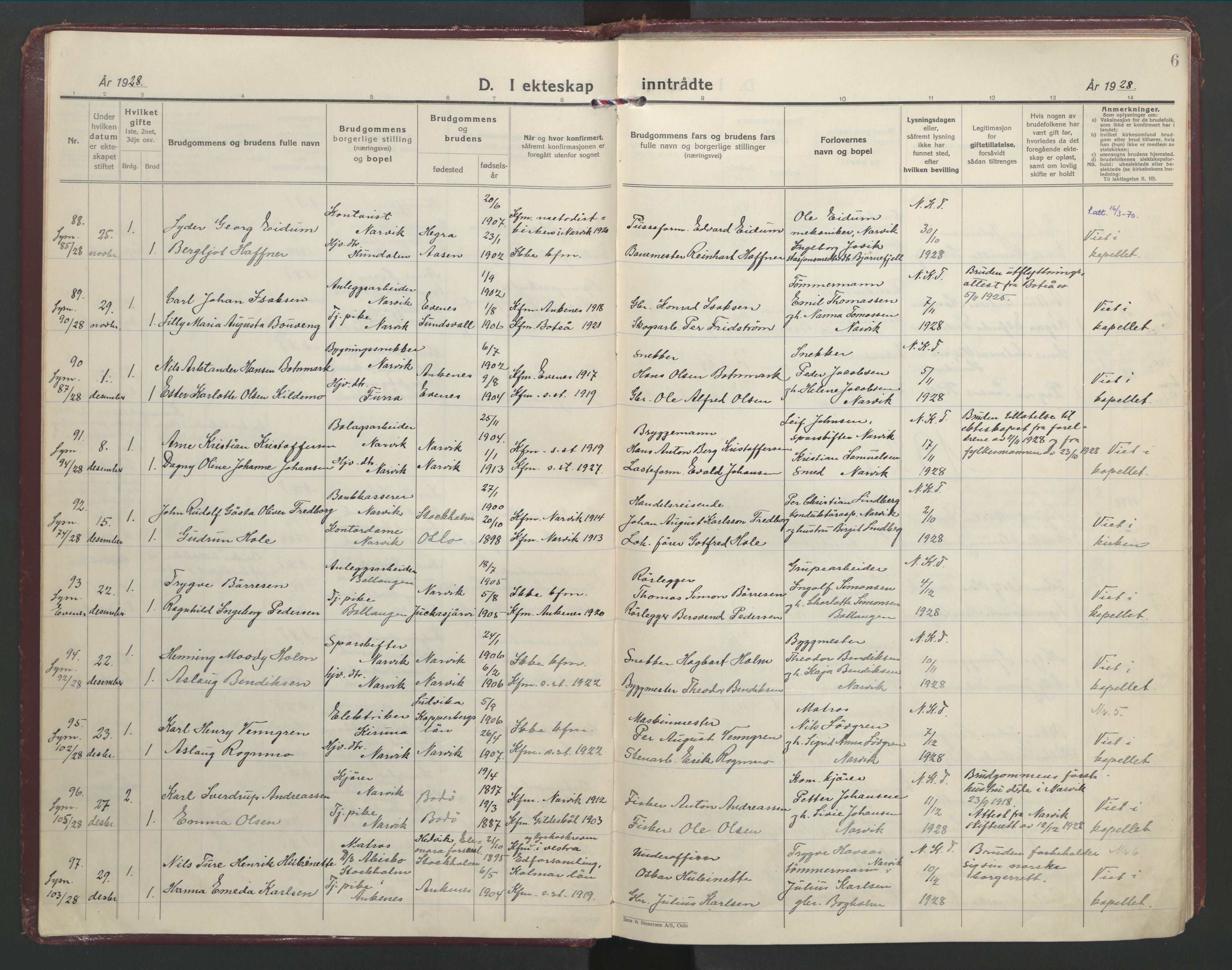 Ministerialprotokoller, klokkerbøker og fødselsregistre - Nordland, SAT/A-1459/871/L1006: Parish register (official) no. 871A22, 1928-1936, p. 6